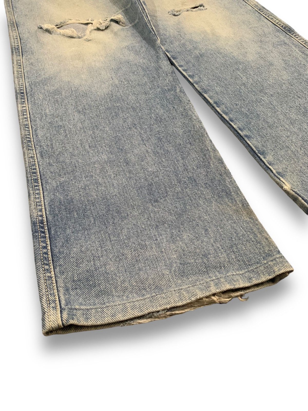 JNCO Vintage Japanese Brand Pool Blue Wash Baggy Distressed Jeans Size US 32 / EU 48 - 10 Thumbnail