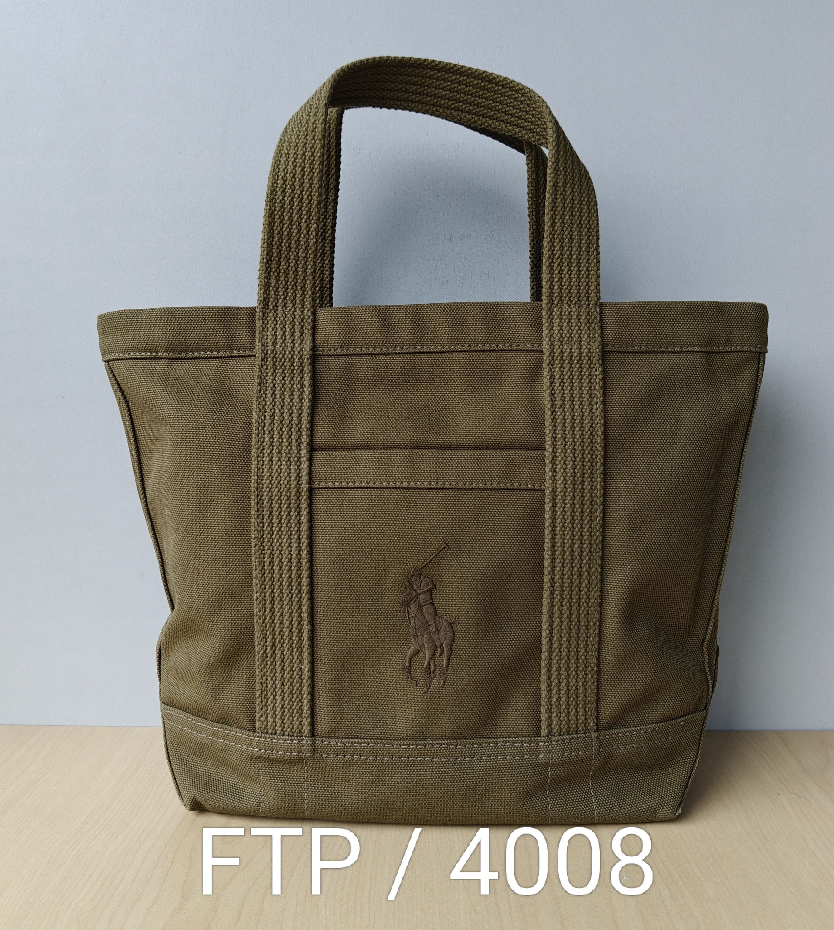 Polo Ralph Lauren Polo Ralph Lauren Canvas Small Tote Free Shipping FTP/4008 Size ONE SIZE - 9 Thumbnail