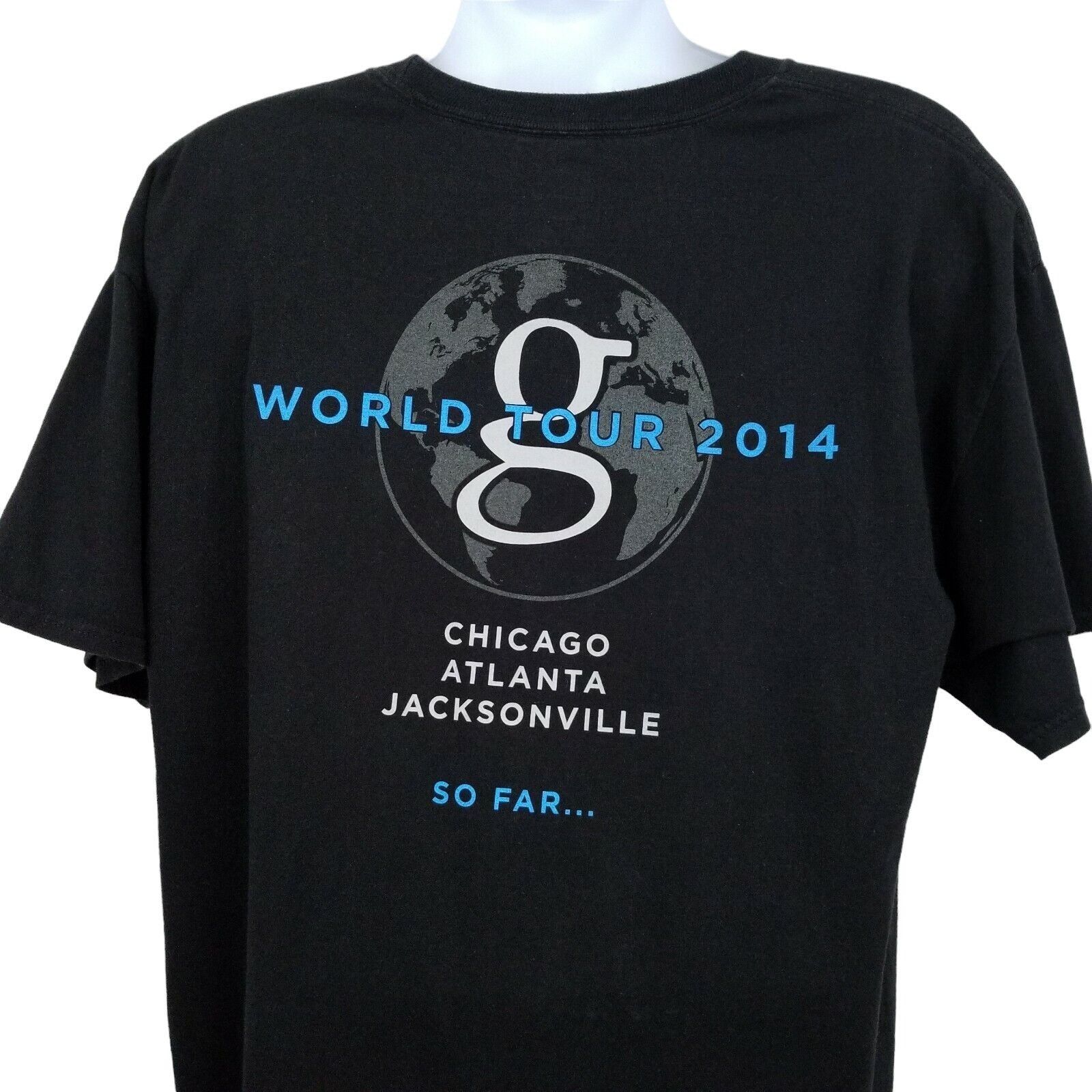Hanes Garth Brooks World Tour 2014 T Shirt Mens XL Chicago Atlanta Size US XL / EU 56 / 4 - 4 Thumbnail