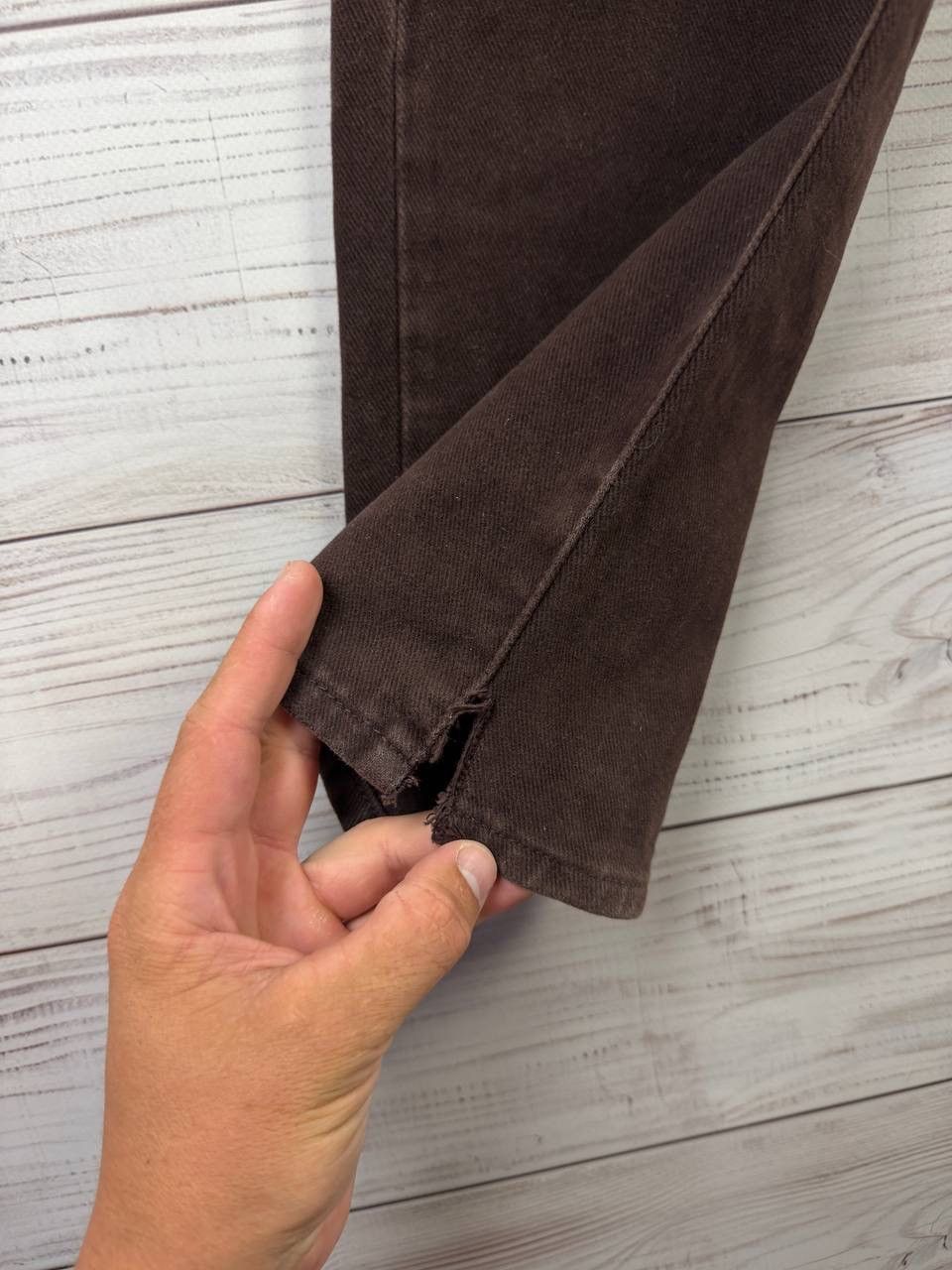 Armani ARMANI Pants Trousers Vintage Jeans Brown 90s Size US 31 - 11 Thumbnail