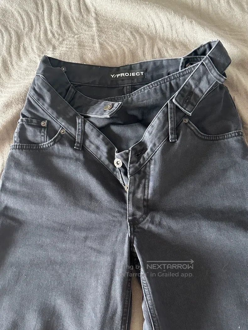Y/Project Y/Project size S Black cut-out denim pants Size US 27 - 1 Thumbnail