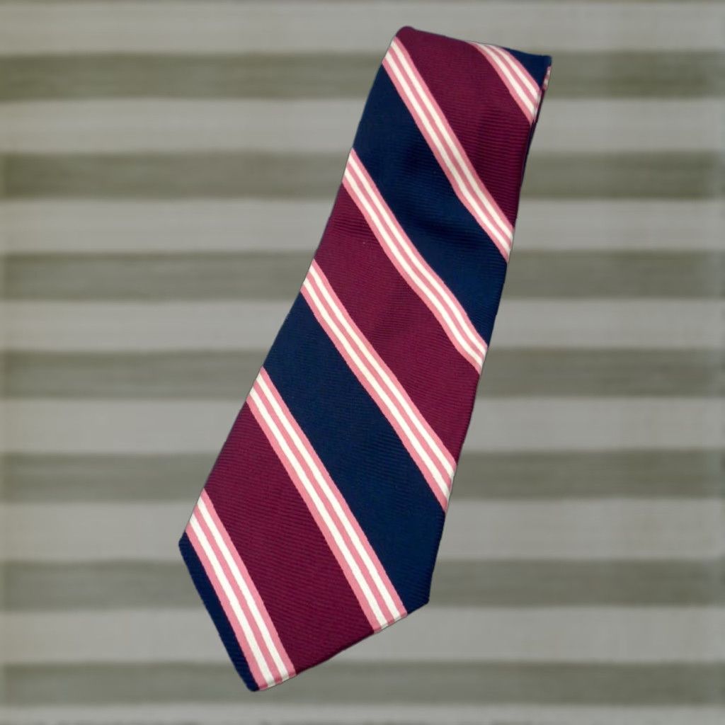 Brooks Brothers Brooks Brothers Makers Silk Tie Multicolor Stripes Woven in England Made in USA 60" 3.75" Mens Adult Silk Tie Size ONE SIZE - 1 Thumbnail