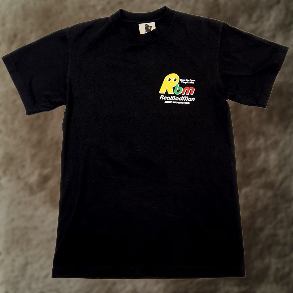 Real Bad Man Real Bad Man Crime Wave Men's T-Shirt Small Black RBM Graphic Tee Short Sleeve Crew Neck Cotton Logo Vintage No? Size US S / EU 44-46 / 1 - 1 Thumbnail