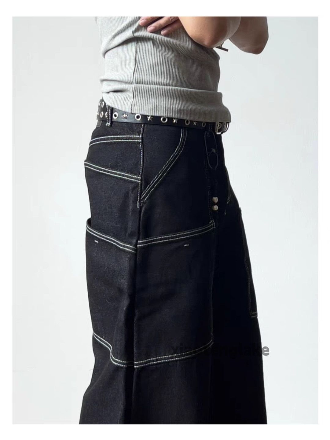 Jean xtl vintage wide Leg loose baggy hiphop cargo pants Size US 28 / EU 44 - 4 Thumbnail