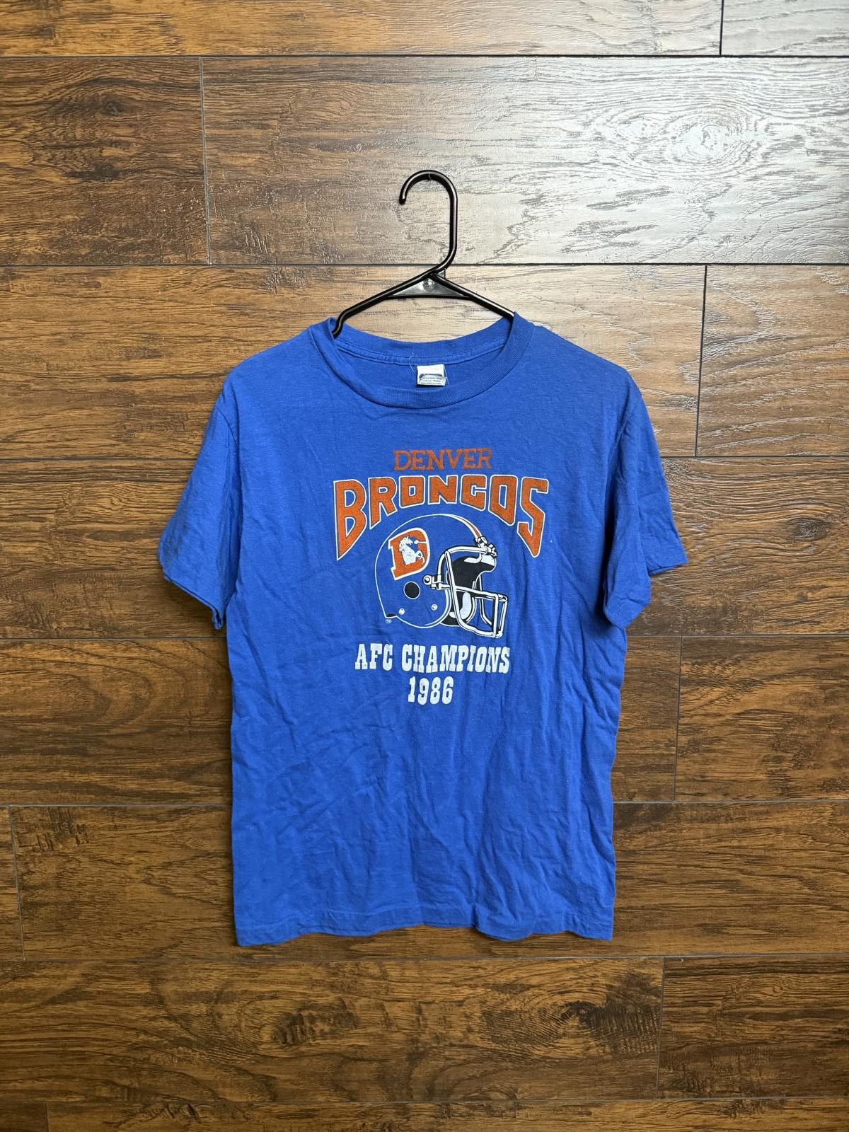 Anvil VTG Denver Broncos T-shirt AFC Champs 1986 Tee - L Size US L / EU 52-54 / 3 - 1 Thumbnail