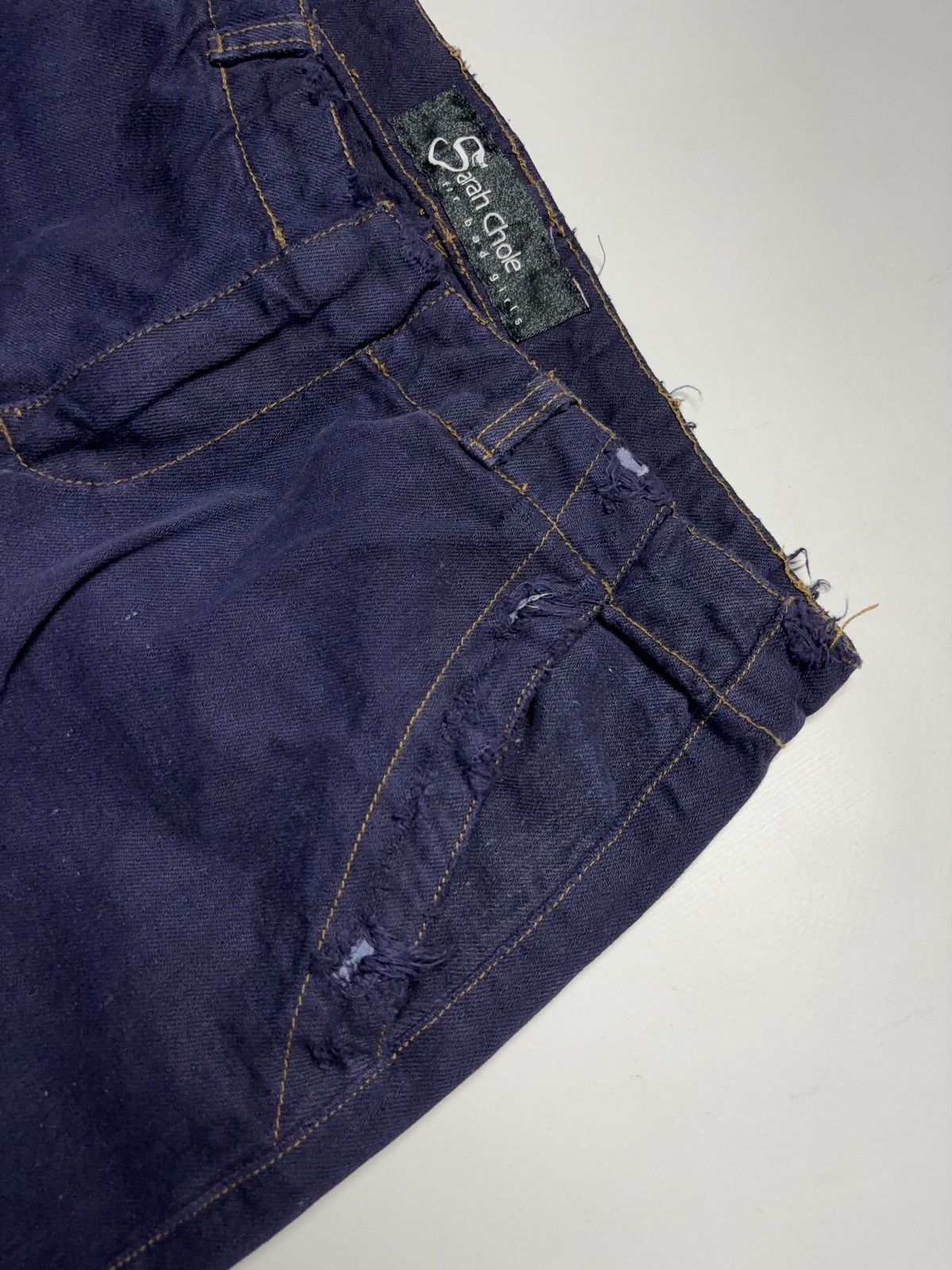 Vintage Vintage distressed Japanese style wide jeans denim pants Size 28" / US 6 / IT 42 - 4 Thumbnail