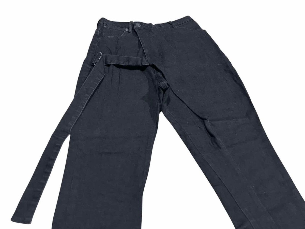 Japanese Brand × Lad Musician 🔥Y2K Archived Lad Musician Wrap Bondage Denim Black Size US 28 / EU 44 - 2 Thumbnail