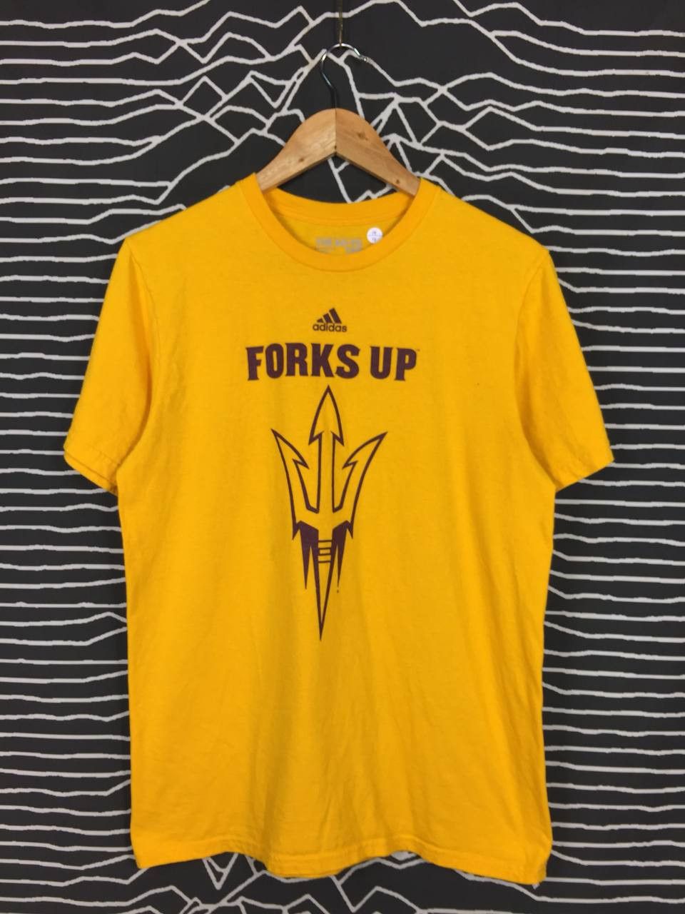 Adidas × Vintage Adidas The Go-To Tee Sun Devils Arizona State Forks Up Tee Size US M / EU 48-50 / 2 - 2 Thumbnail
