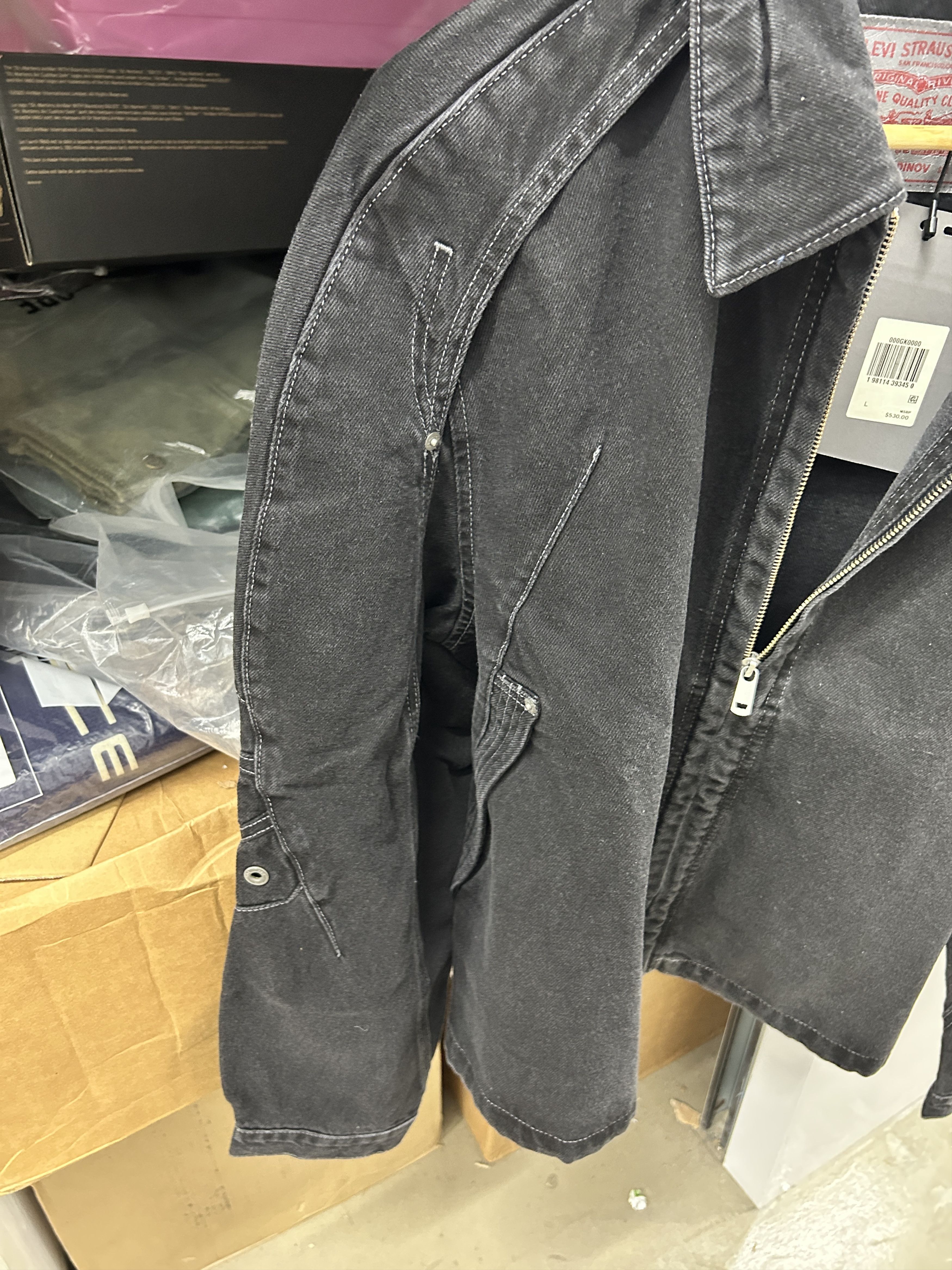 Kiko Kostadinov × Levi's Levi's Articulate Darted Jacket – Black Denim Size US M / EU 48-50 / 2 - 5 Thumbnail