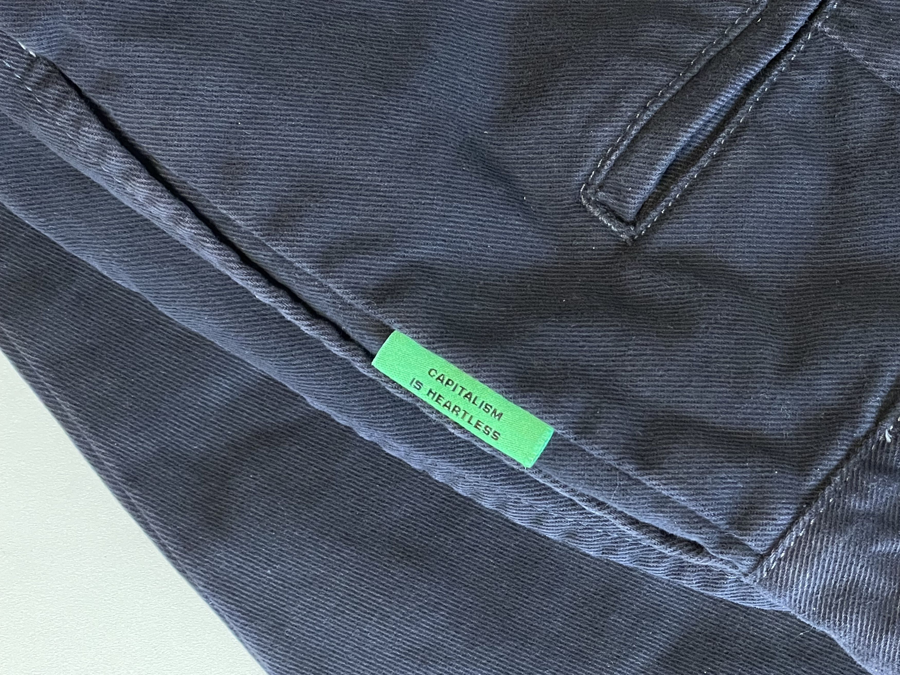 Willy Chavarria Capitalism is Heartless Chino Size US 32 / EU 48 - 4 Thumbnail