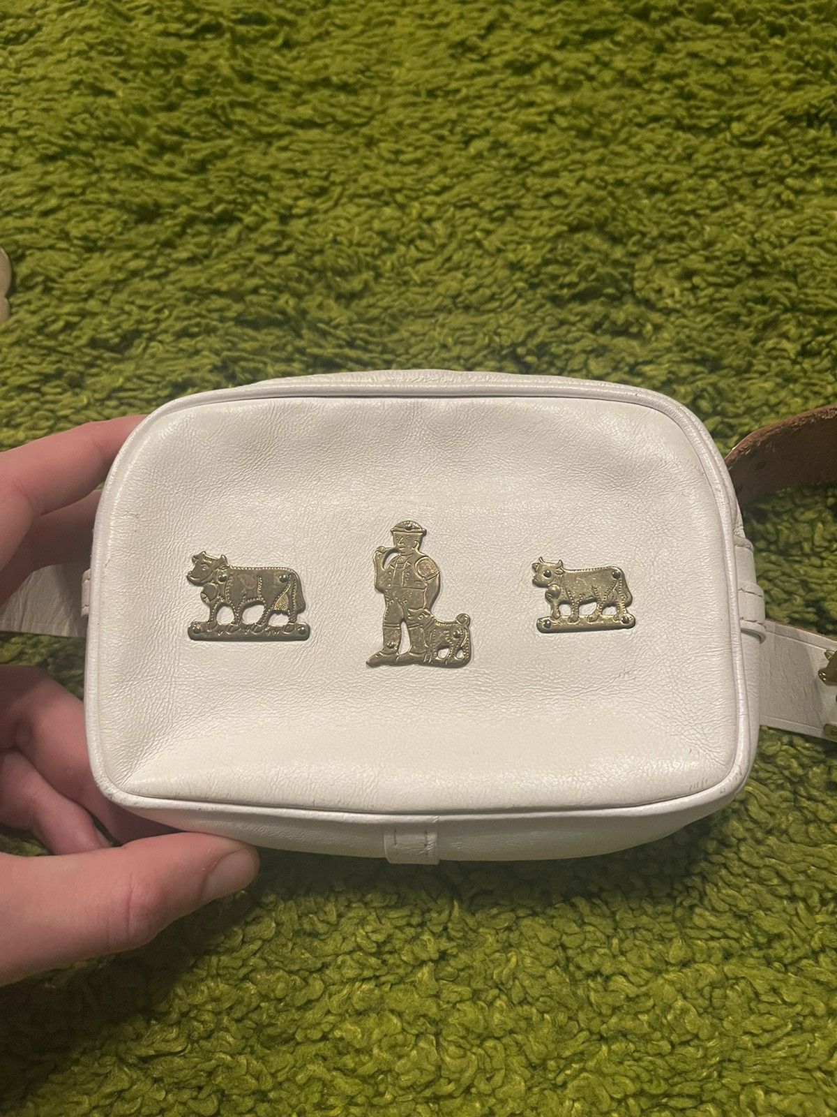 Cowboy Equipment × Etro × Vintage Etro 1990s vintage real leather cows logo belted bag Size 28 - 4 Thumbnail
