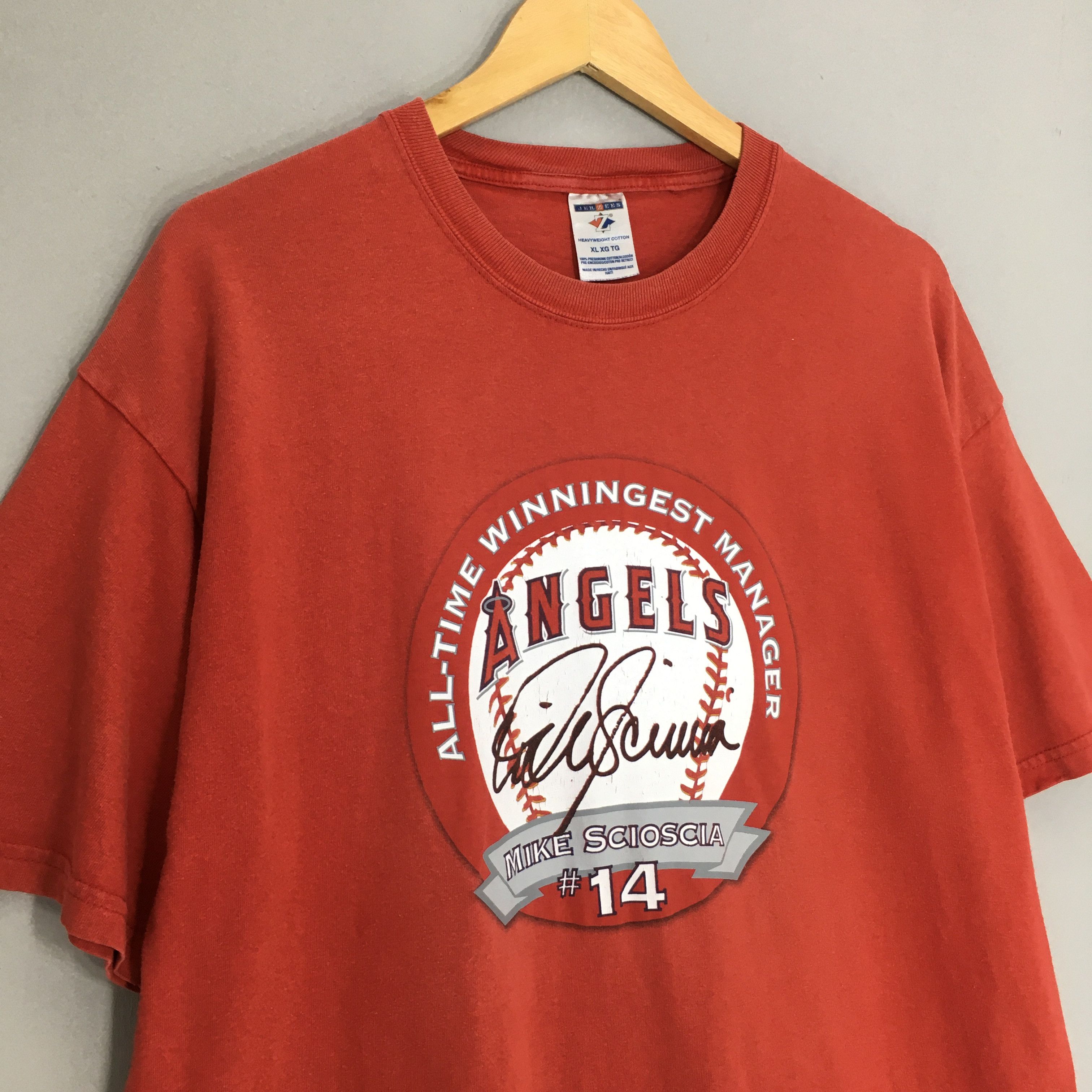 MLB × Vintage Vintage Mike Scioscia Los Angeles Angels Mlb T Shirt XLarge Size US XL / EU 56 / 4 - 3 Thumbnail