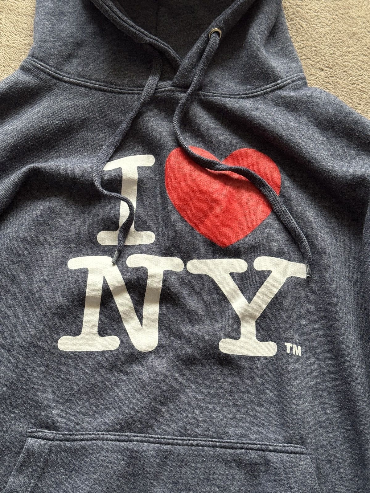 I Love NY × Vintage I Love New York Y2K vintage Big Logo faded hoodie I ❤️ NY Size US M / EU 48-50 / 2 - 4 Thumbnail