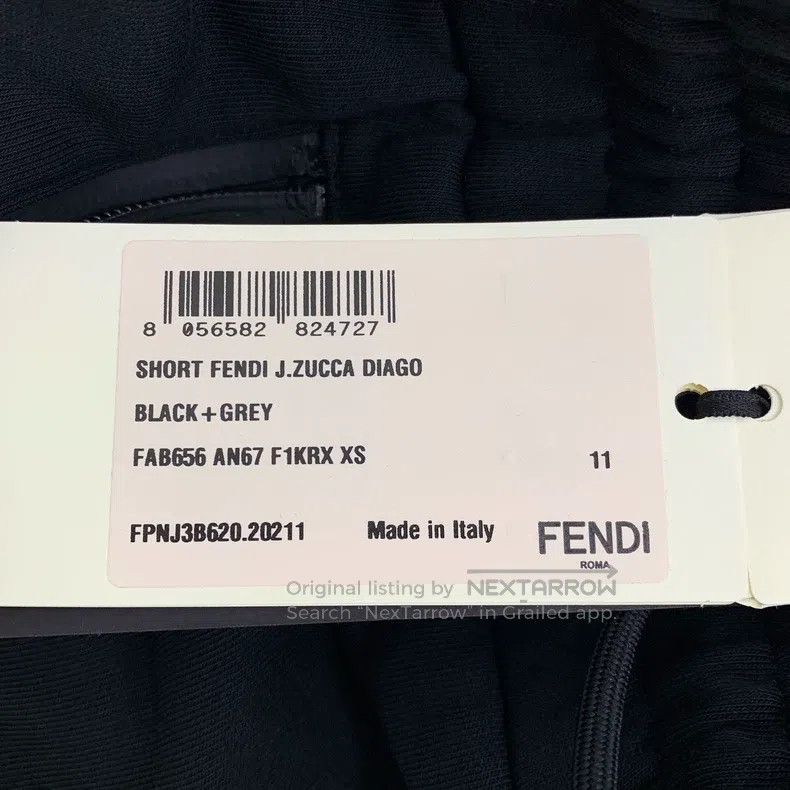 Fendi Fendi size XS 23 model black logo letter combination cotton Size 26" / US 2 / IT 38 - 7 Thumbnail
