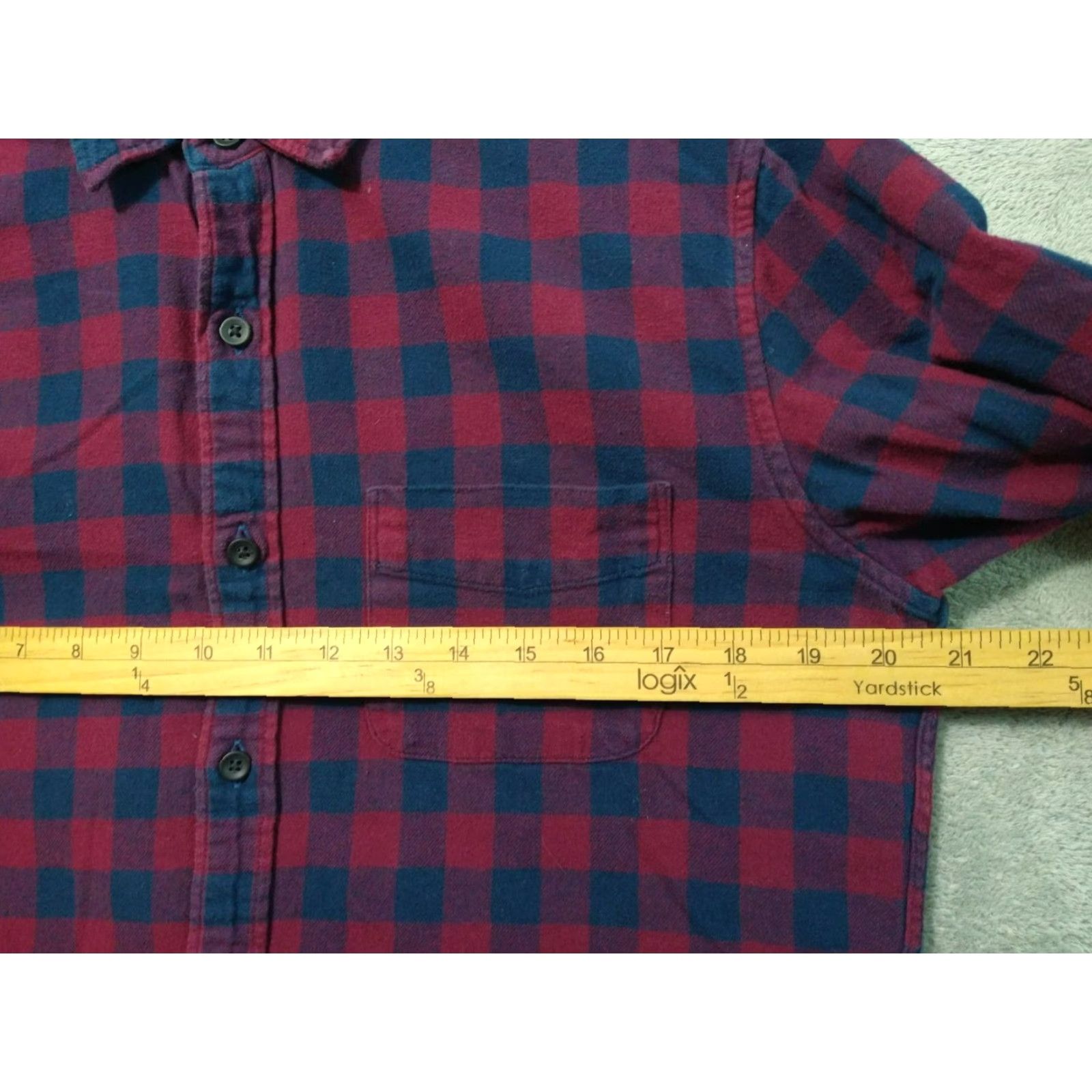 J.Crew J.CREW Shirt Mens Medium Red Plaid Cotton Flannel Slim Fit Long Sleeve Button-Up Collar Shirt Mens Size US M / EU 48-50 / 2 - 5 Thumbnail