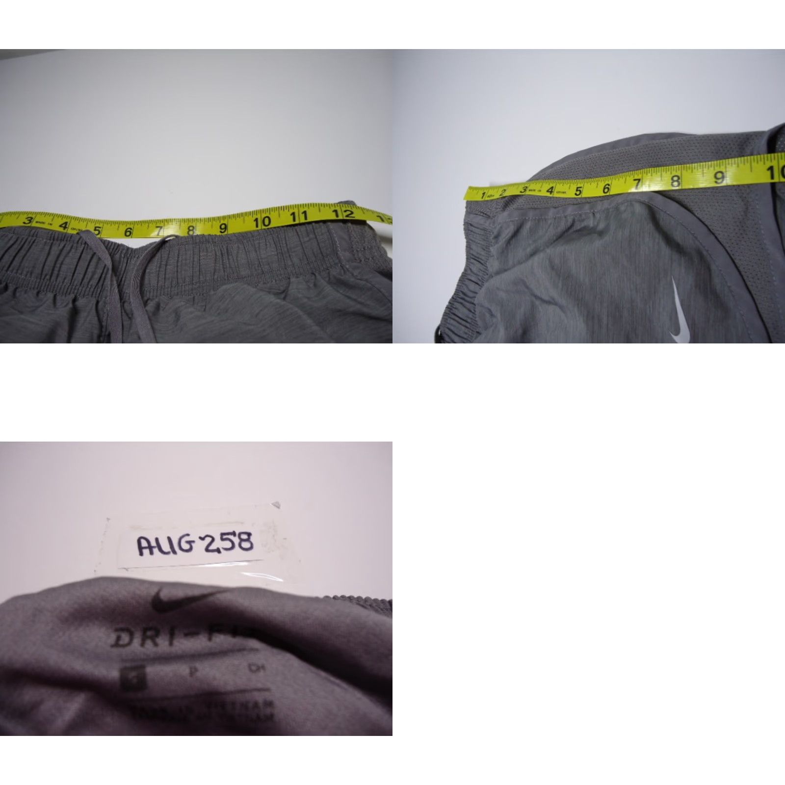 Nike VINTAGE Nike Dri Fit Running Lined Shorts Women S Grey Size 28" / US 6 / IT 42 - 8 Thumbnail