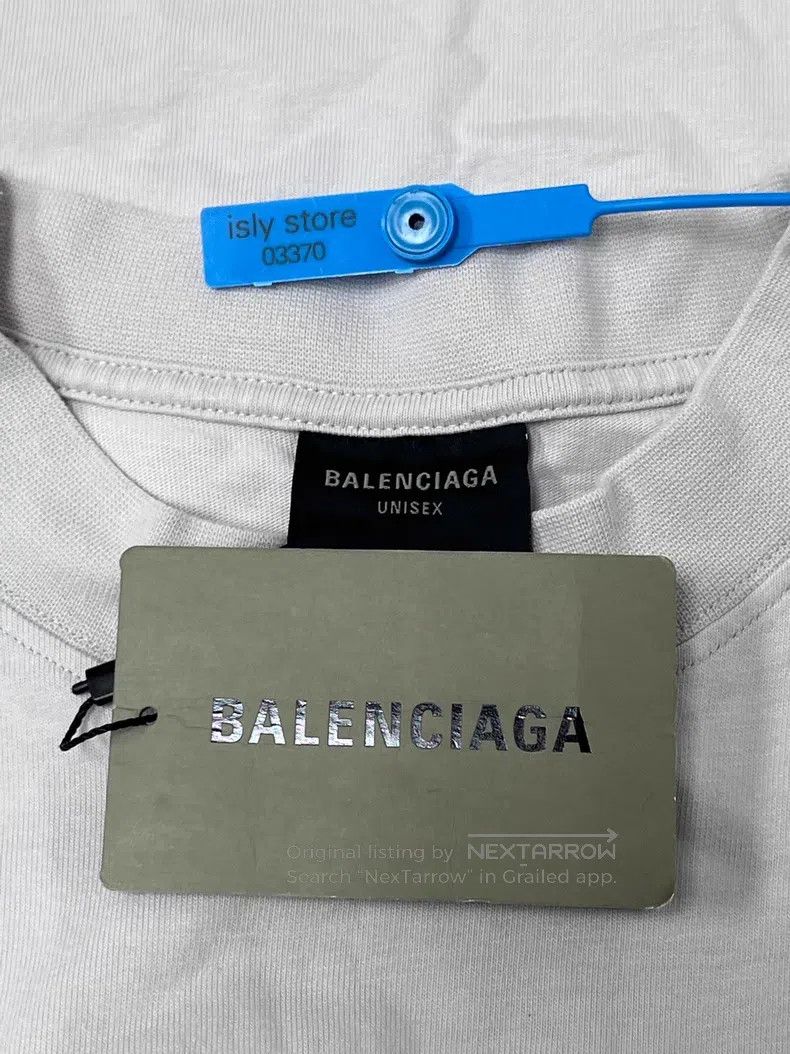 Balenciaga Balenciaga Logo Letter Print Round Neck Short Sleeve T-Shi Size M / US 6-8 / IT 42-44 - 5 Thumbnail