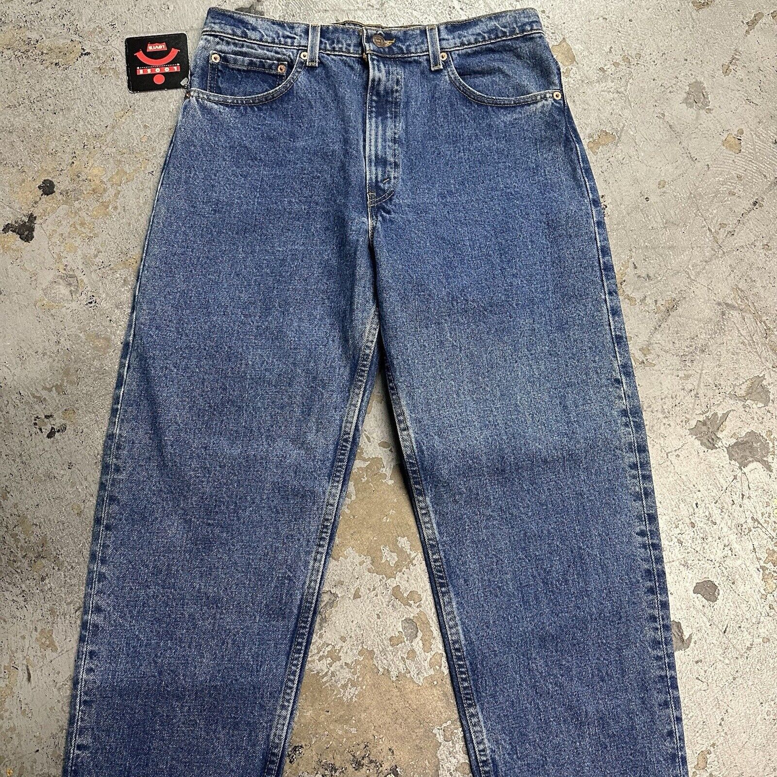 Levi's × Vintage NWT Vintage 90s Levi’s 550 Blue Loose Denim Jeans 34x30 NEW Size US 34 / EU 50 - 3 Thumbnail