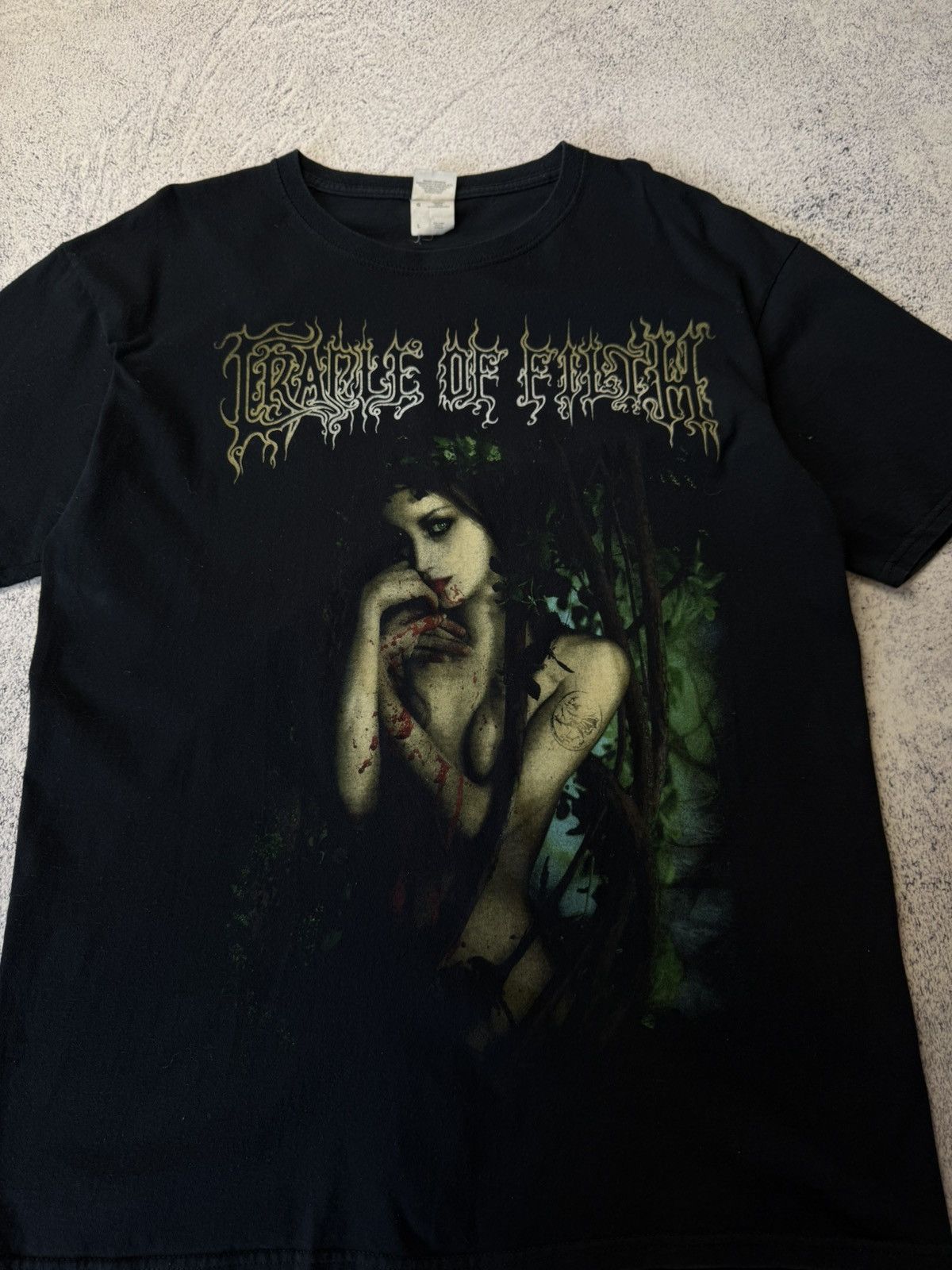Band Tees Vintage Cradle Of Filth T Shirt King Of The Woods Rare Y2K Size US L / EU 52-54 / 3 - 11 Thumbnail