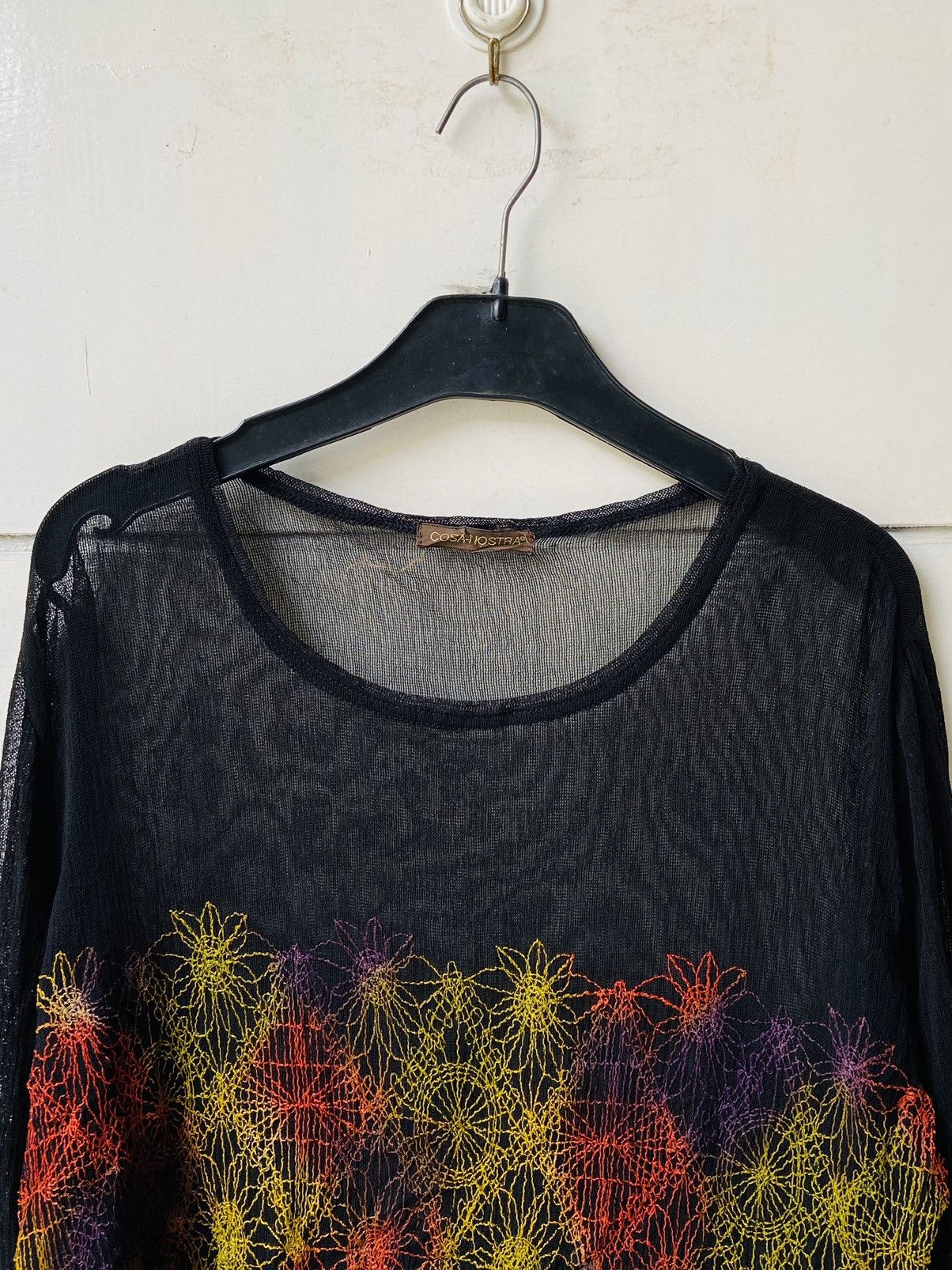 Other COSA-NOSTRA Black Mesh Long Sleeve T-Shirt Size US M / EU 48-50 / 2 - 10 Thumbnail