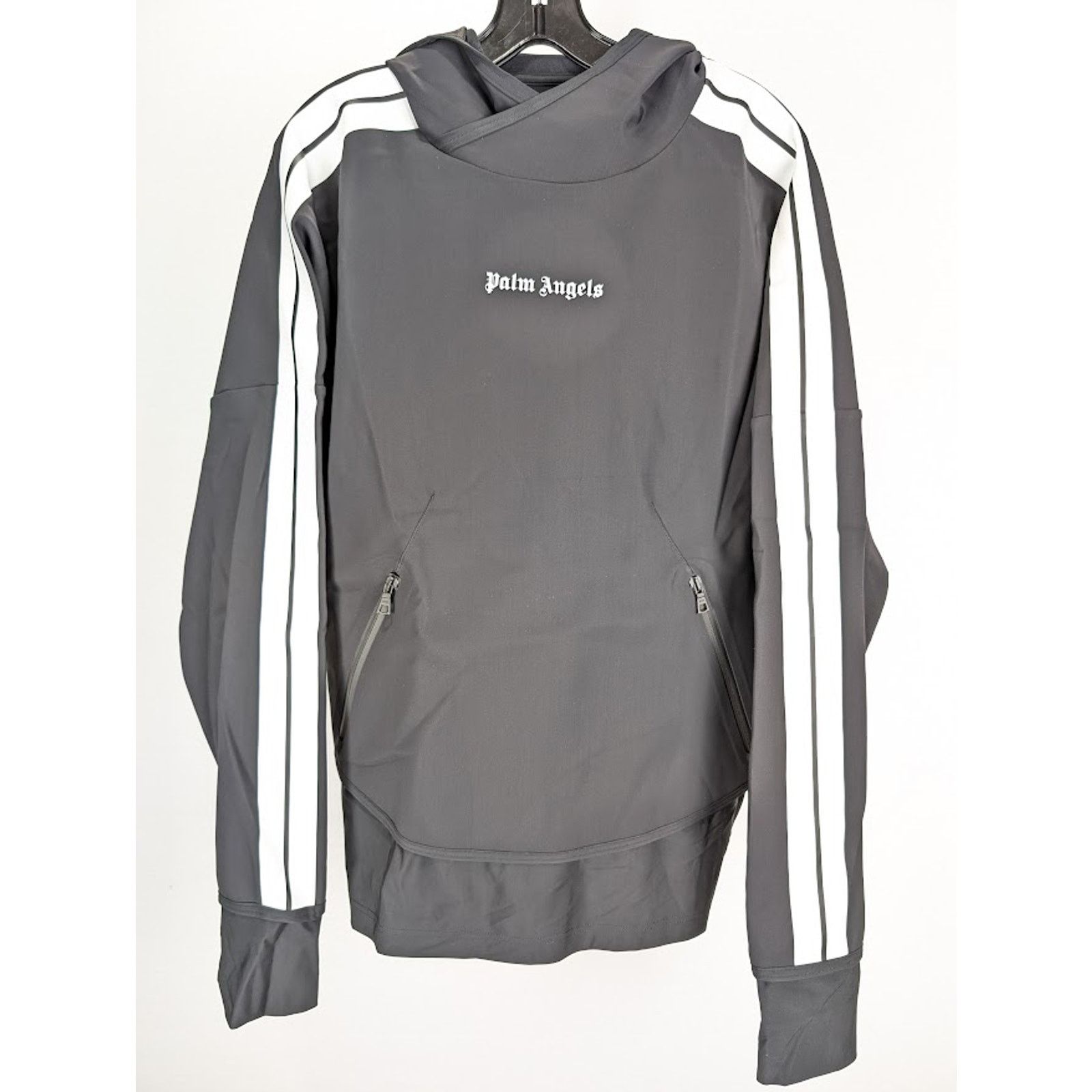 Palm Angels o1rshd1 Q:2 / Performance Hoody Hoodie in Black/White Medium Size US M / EU 48-50 / 2 - 2 Thumbnail