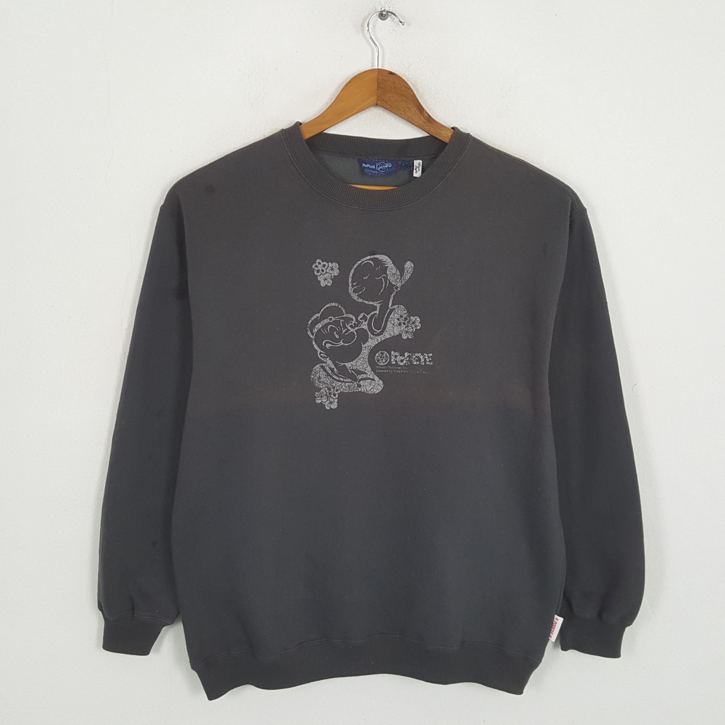 Cartoon Network × Vintage Vintage POPEYE American Cartoon Characters Sweatshirts Size US L / EU 52-54 / 3 - 1 Thumbnail