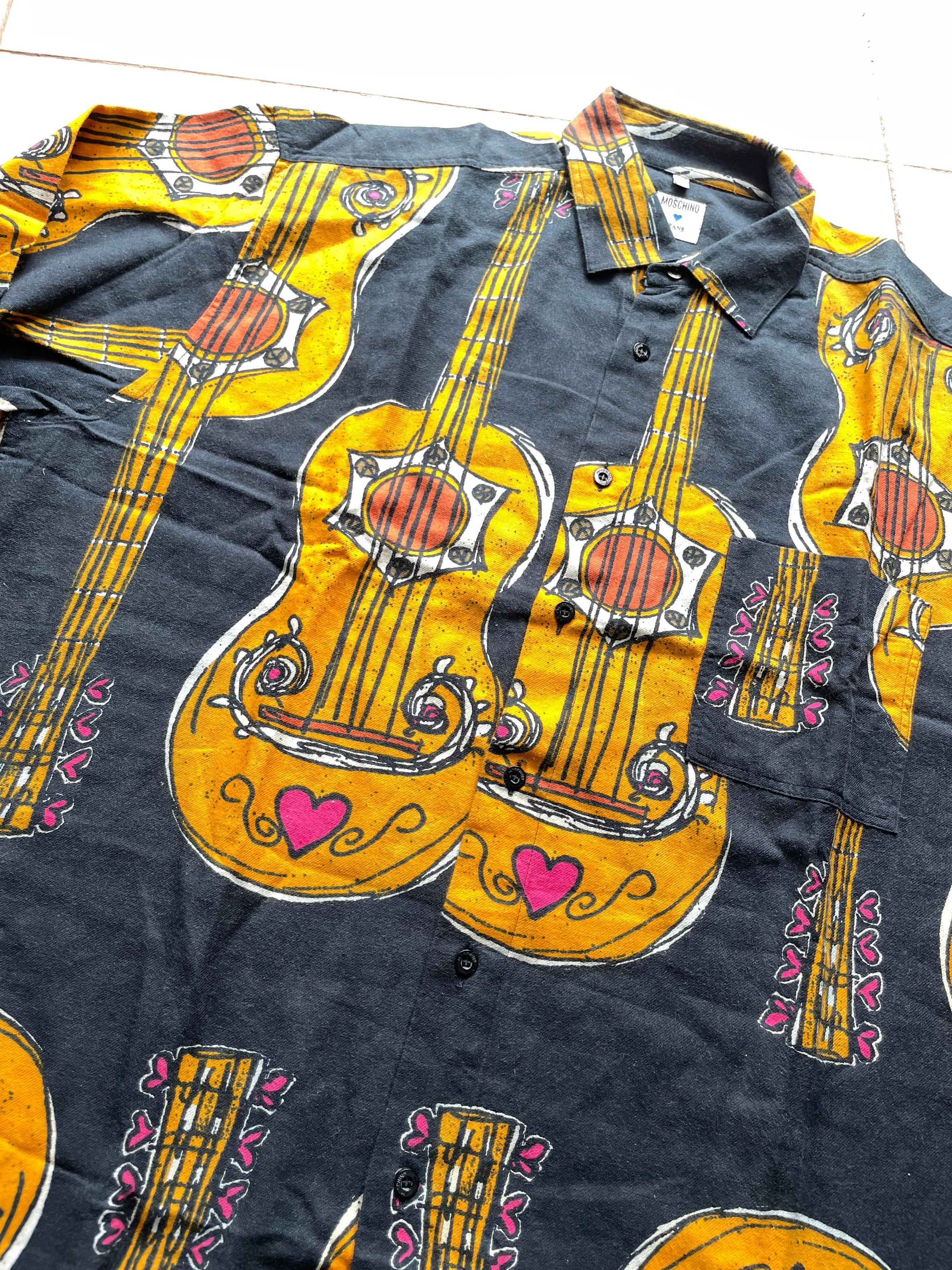 Moschino × Vintage Vintage Rare Moschino Picasso Guitar printed Size US L / EU 52-54 / 3 - 4 Thumbnail