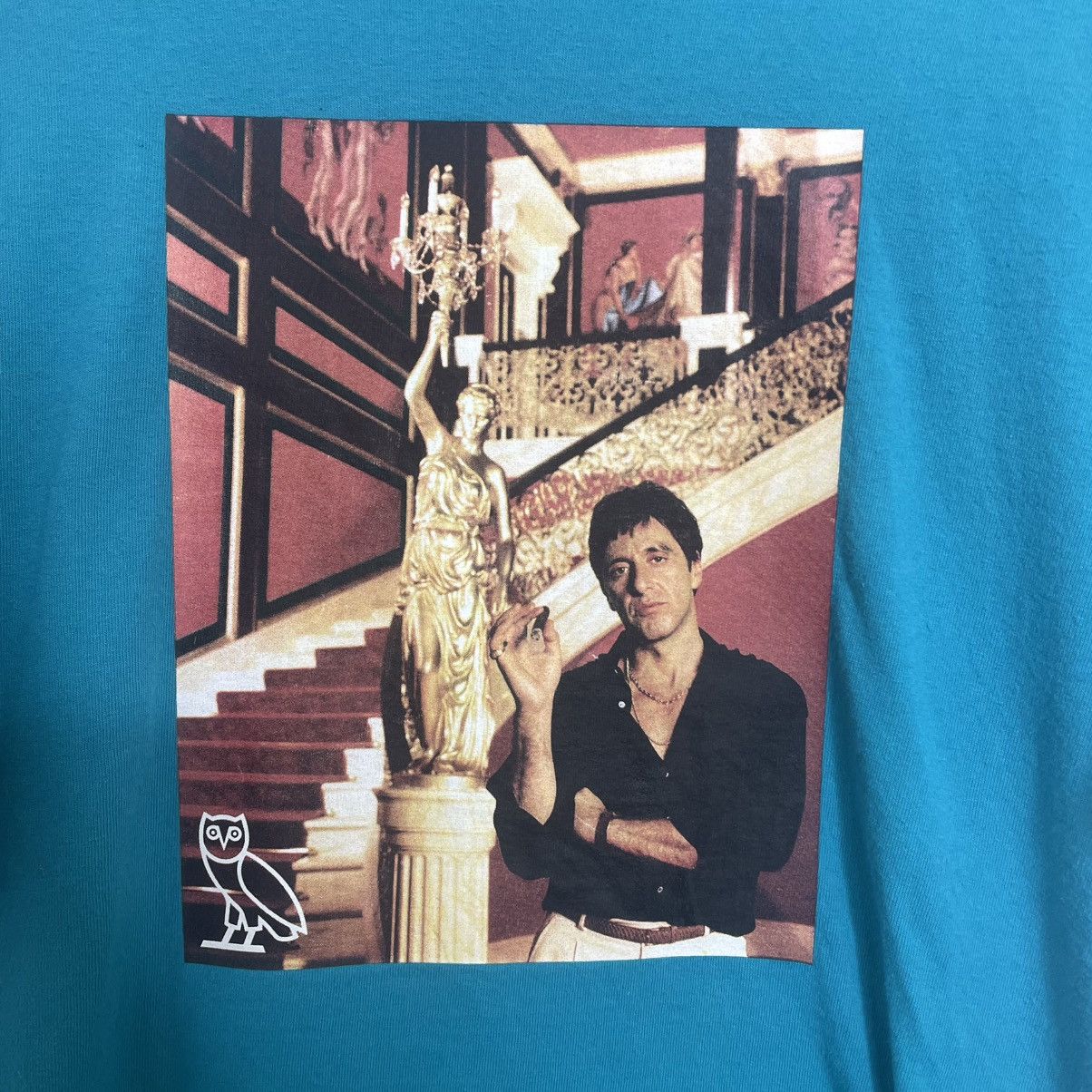 October's Very Own OVO x Scarface Tony Montana 2022 T-shirt Miami Blue XS Size US XS / EU 42 / 0 - 2 Thumbnail