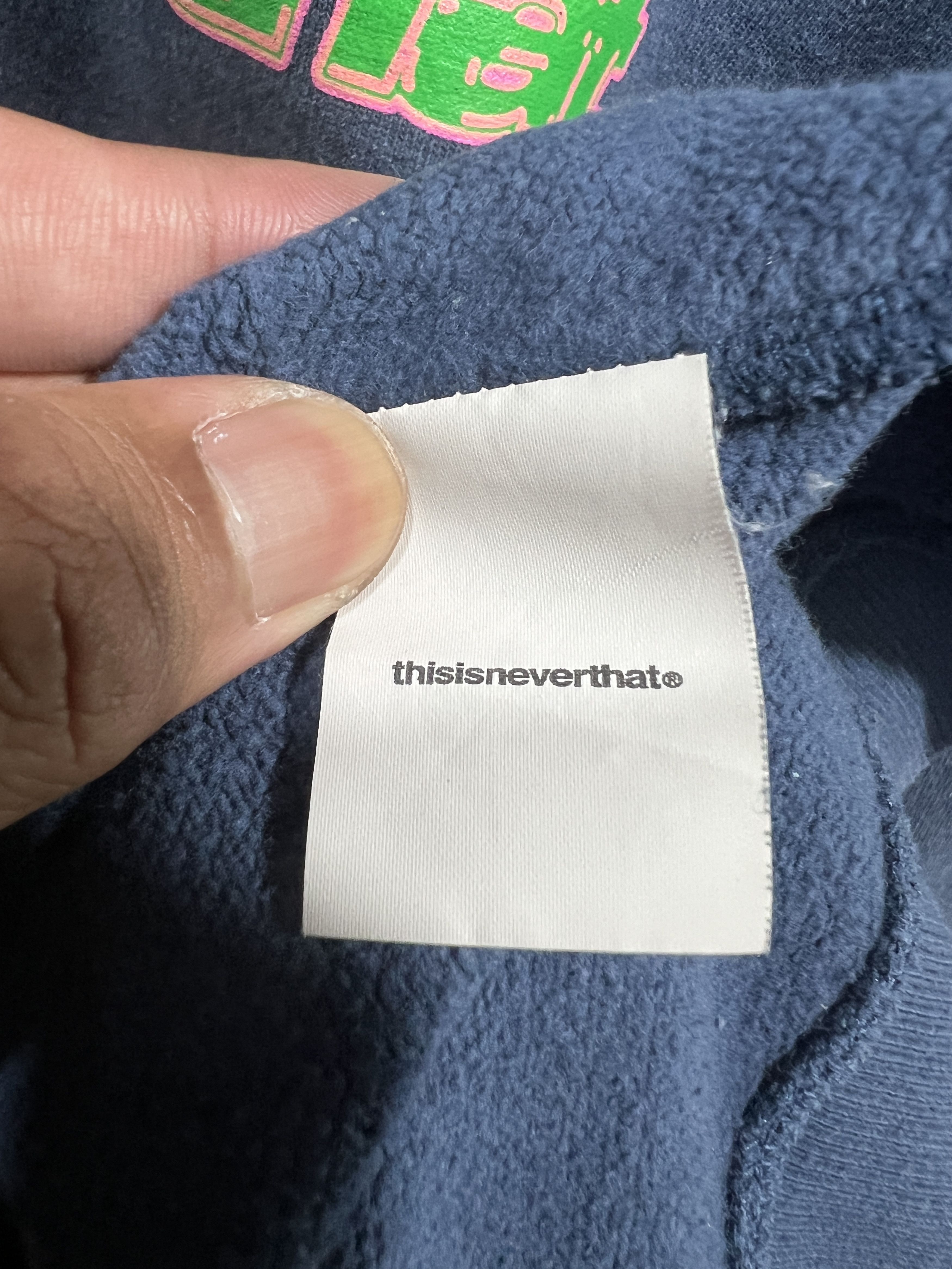 thisisneverthat Thisisneverthat Box Logo Streetwear Sweatshirt (M) JKA186 Size US M / EU 48-50 / 2 - 10 Thumbnail