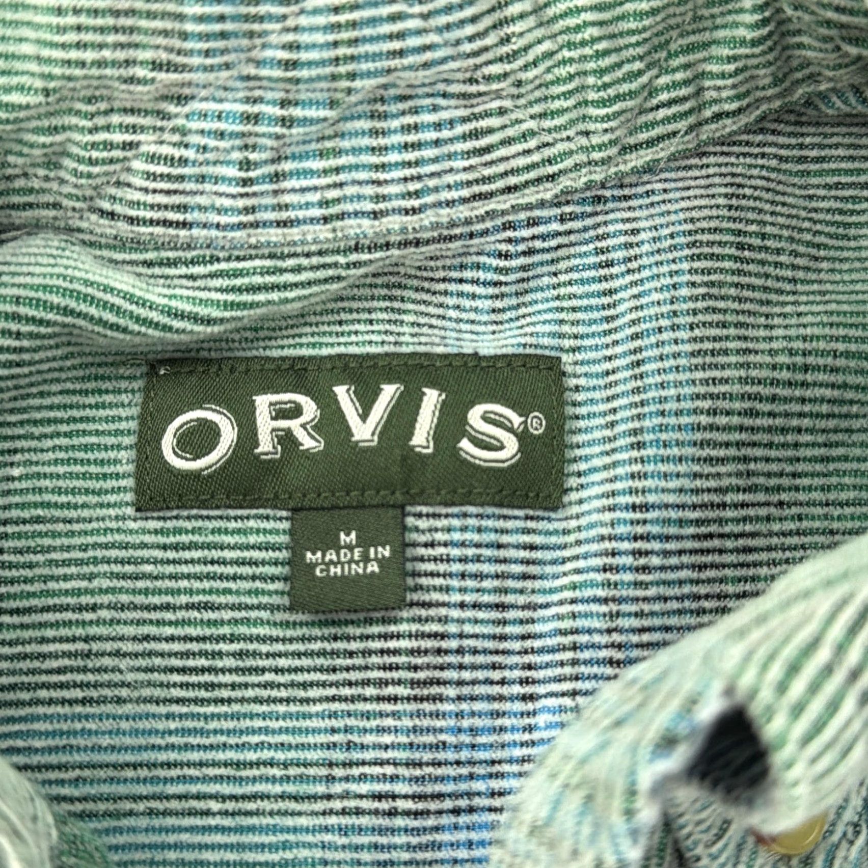 Orvis VINTAGE Orvis Shirt Mens Medium Green Blue Plaid Button Down Casual Outdoors Size US M / EU 48-50 / 2 - 4 Thumbnail