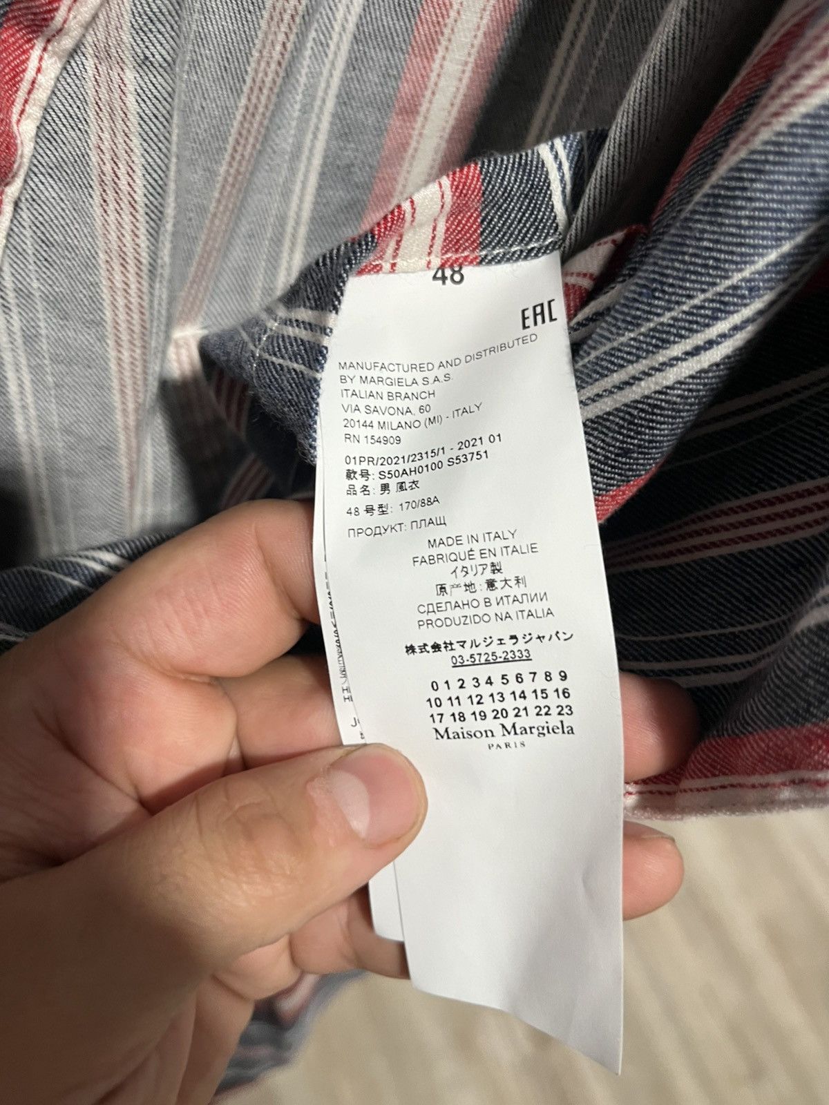 Maison Margiela Maison Margiela Striped Robe New Size 48 Mens Rare Size US M / EU 48-50 / 2 - 7 Thumbnail