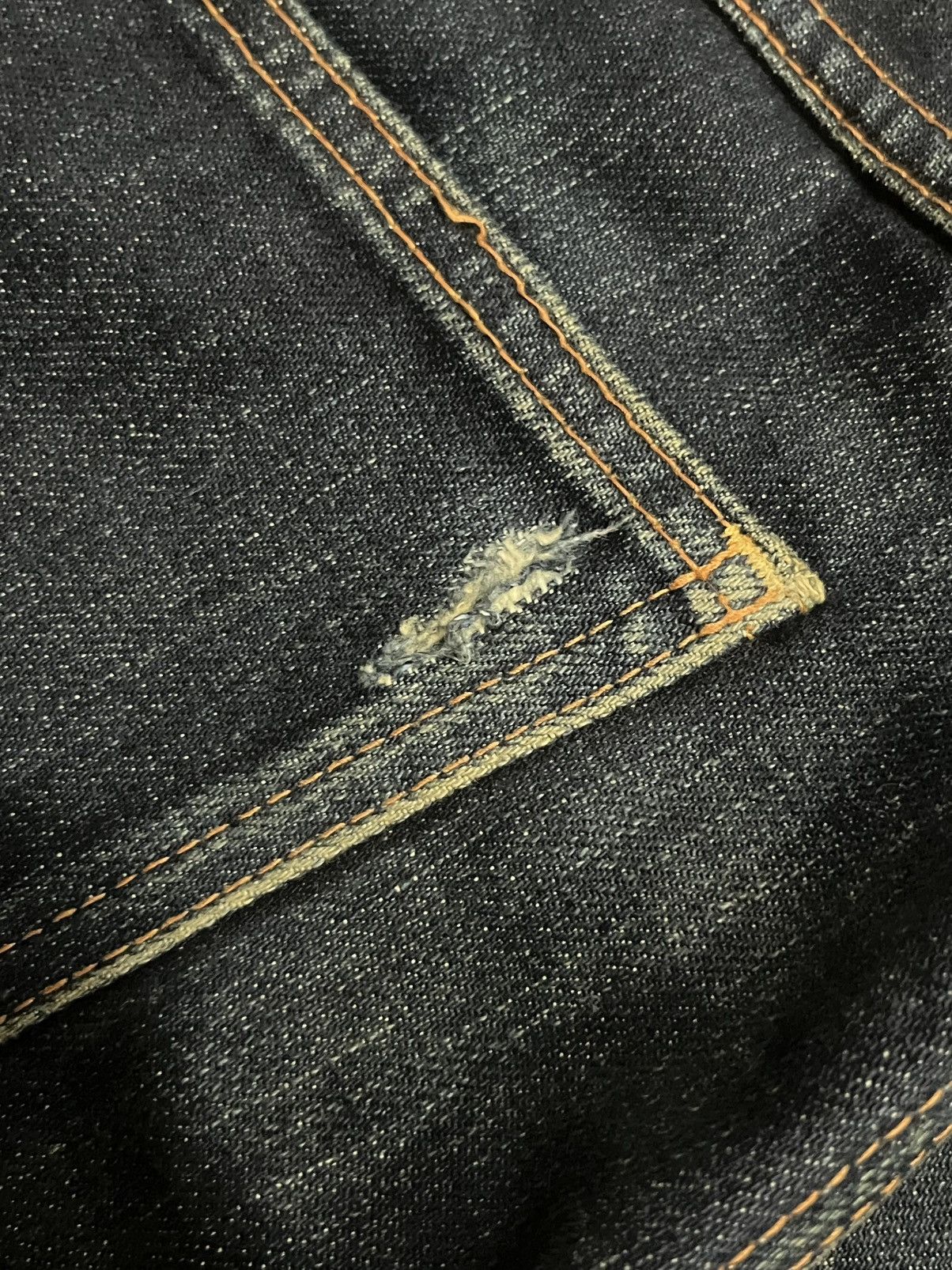 Sugar Cane ⚡️Selvedge⚡️Big John X Takeo Kikuchi Navy Blue Washed Raw Jean Size US 34 / EU 50 - 16 Thumbnail
