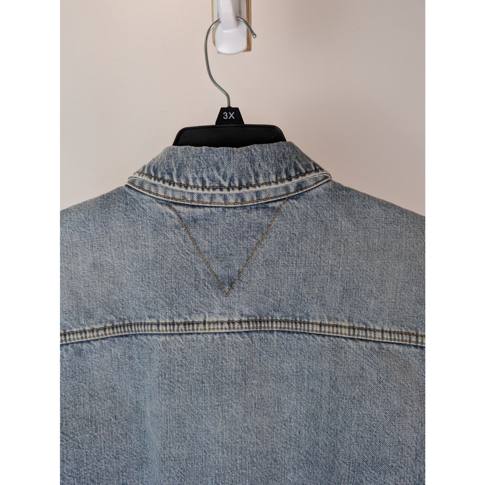 Bottega Veneta o1rshd1 Vintage Ind Denim Lined Shirt Button up Shirt Blue Size US S / EU 44-46 / 1 - 14 Thumbnail