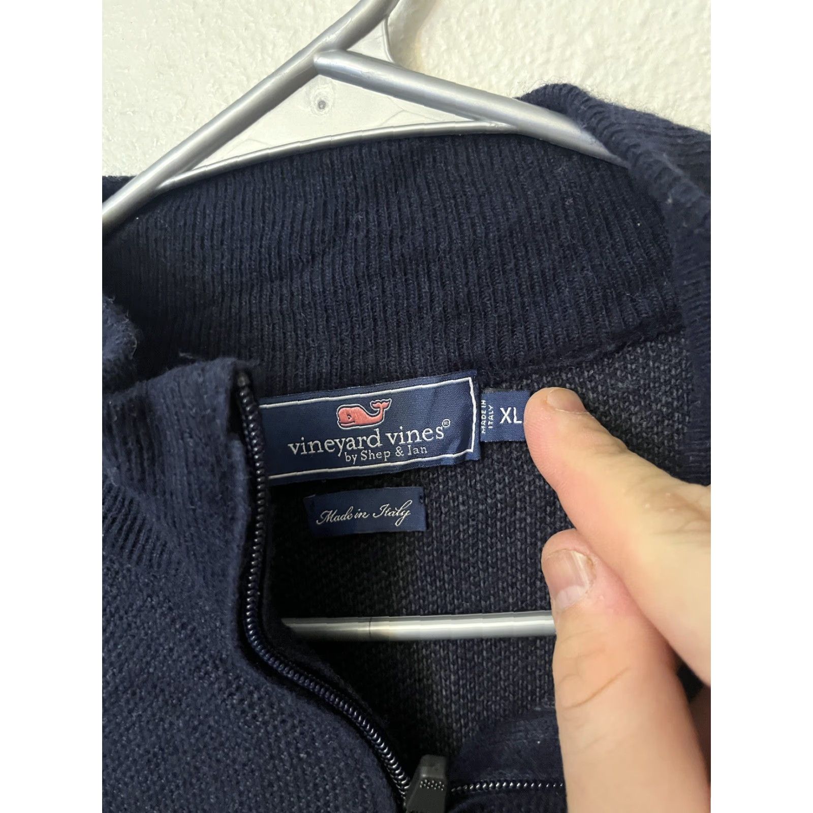 Vineyard Vines Vineyard Vines 1/4 Zip Sweater Pullover Men XL Blue Wool/Cashmere Mock Neck Long Sleeve Zip Keep demais? Size US XL / EU 56 / 4 - 3 Thumbnail