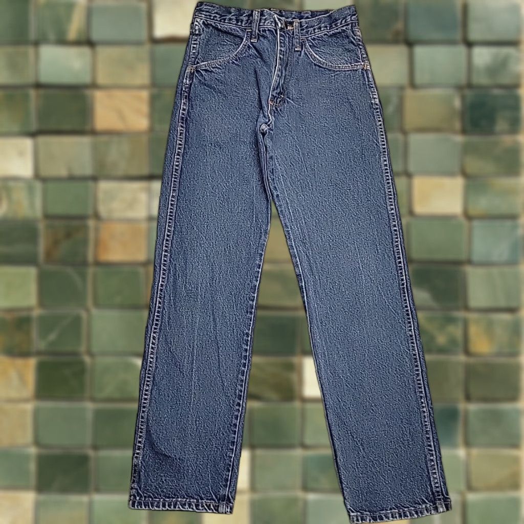 Vintage VINTAGE Rustler Jeans Mens 29x30 Blue Denim Medium Wash 100% Cotton Made in USA Size US 29 - 1 Thumbnail