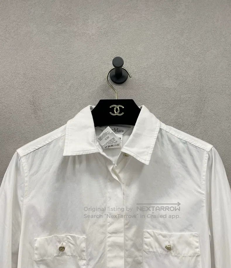 Max Mara Max Mara White Shirt Dress Size S / US 4 / IT 40 - 4 Thumbnail