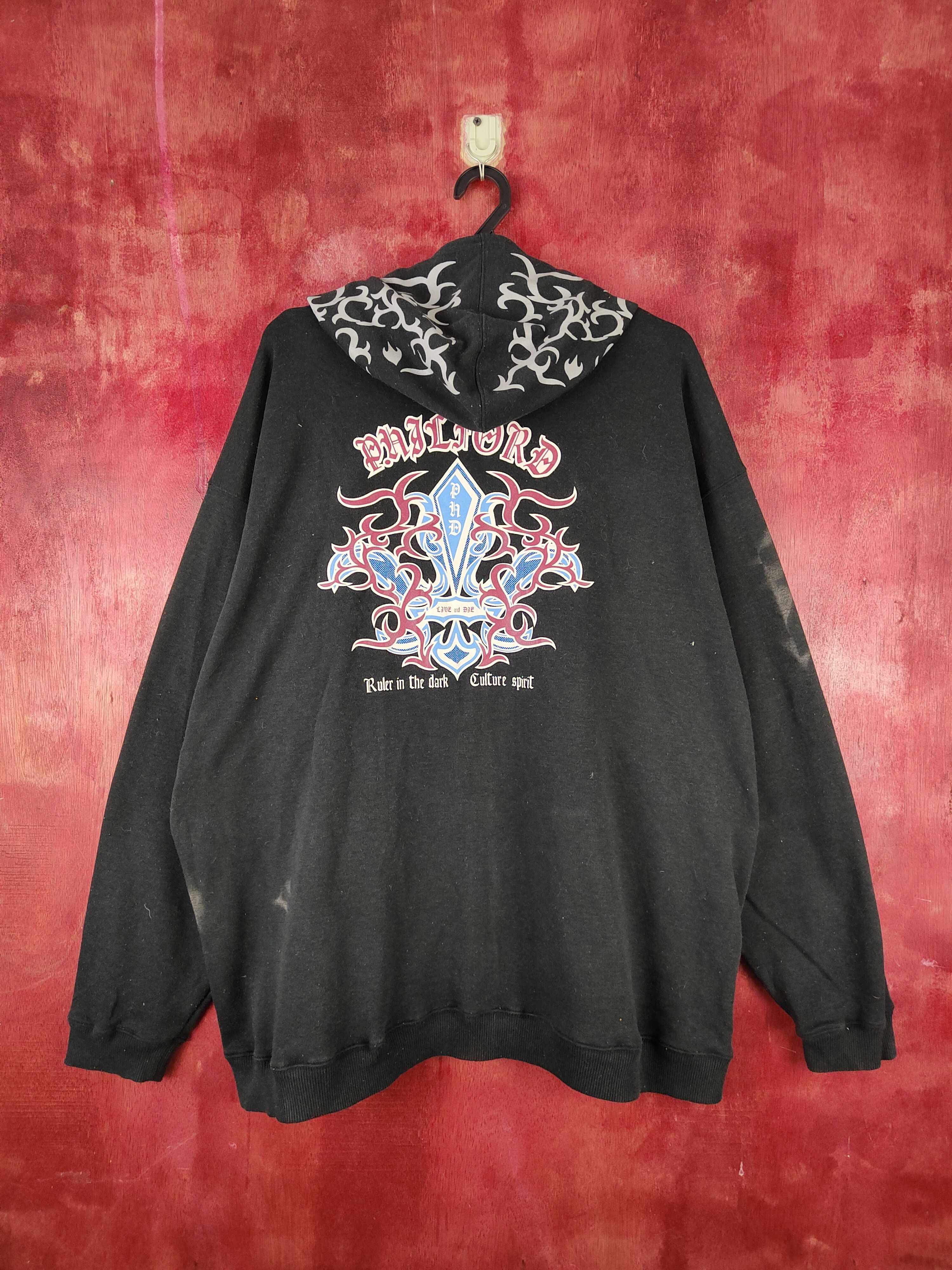 Japanese Brand Tesoro Mio Black Hoodie Sweatshirts #S2133 Size US XXL / EU 58 / 5 - 1 Thumbnail