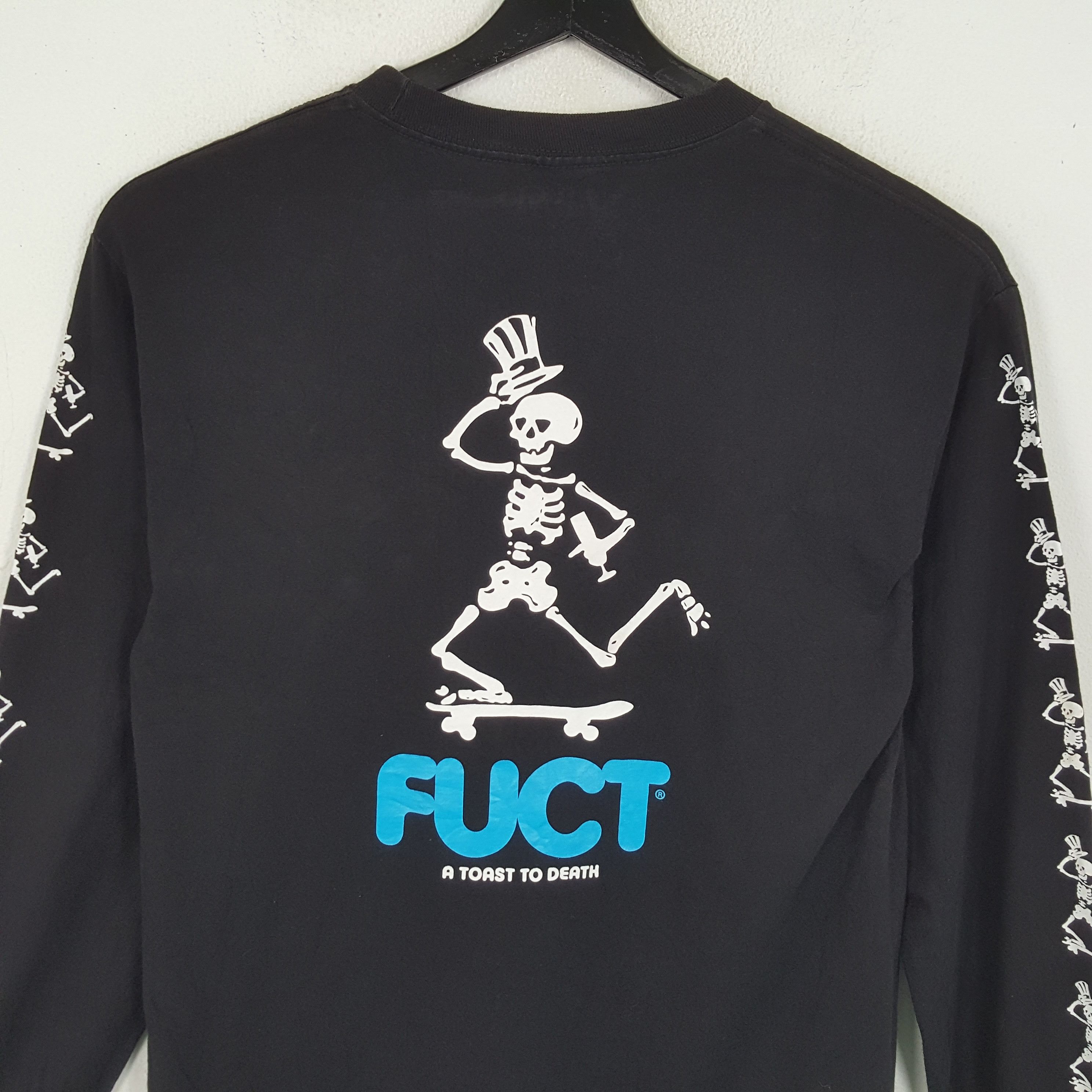 FUCT FUCT Skulls Bones Design Skater Style Long Sleeve Tshirt Size US M / EU 48-50 / 2 - 2 Thumbnail