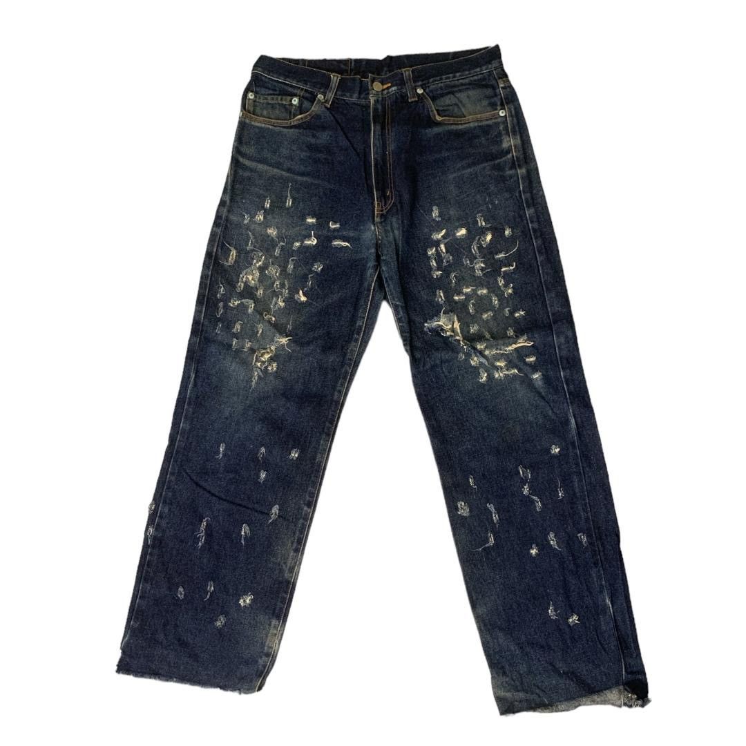 Japanese Brand Mac Eye Distressed Denim Size US 32 / EU 48 - 3 Thumbnail