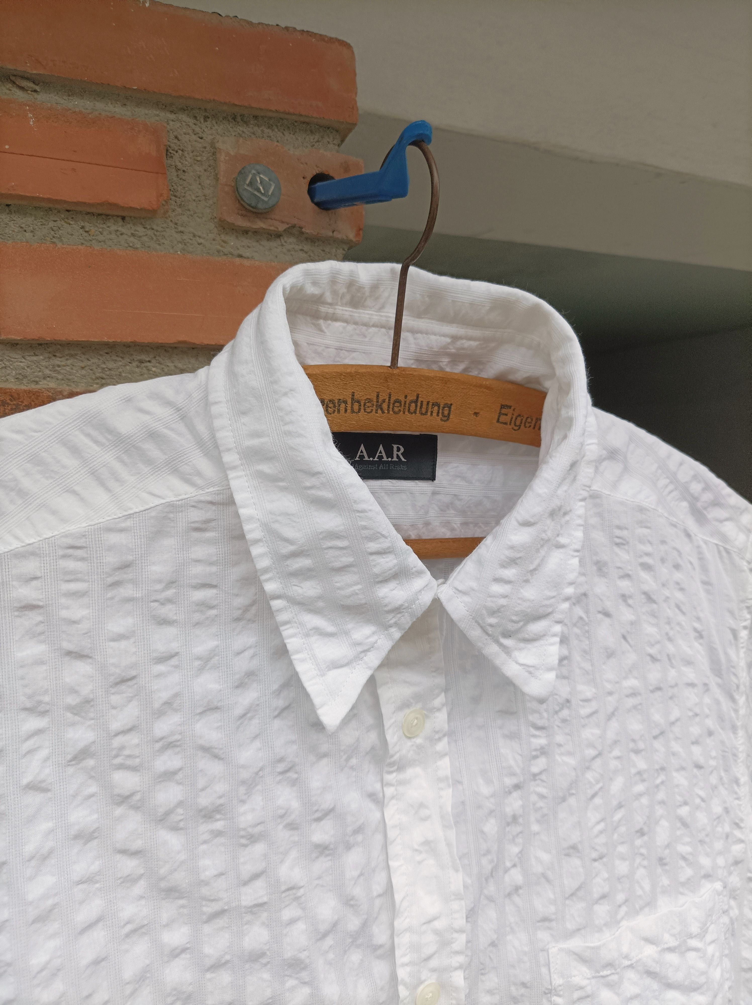 Yohji Yamamoto (S336) A.A.R. Yohji Yamamoto White Short Sleeve Pocket Shirt Size US M / EU 48-50 / 2 - 4 Thumbnail