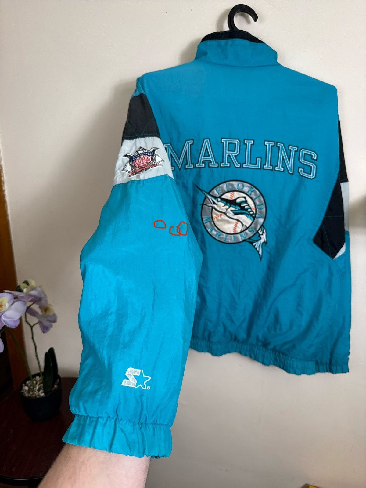 Starter Vintage Florida Marlins Starter Jacket Nylon MLB L Size US L / EU 52-54 / 3 - 16 Thumbnail