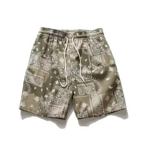VIBE Paisley Bandana Beige Graphic Shorts Size US 32 / EU 48 - 1 Thumbnail