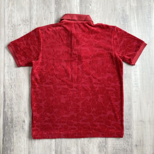 Bape 🔥Aoyama Exclusive🔥 BAPE CAMO Velour Polo Shirt APE NIGO Size US M / EU 48-50 / 2 - 3 Thumbnail