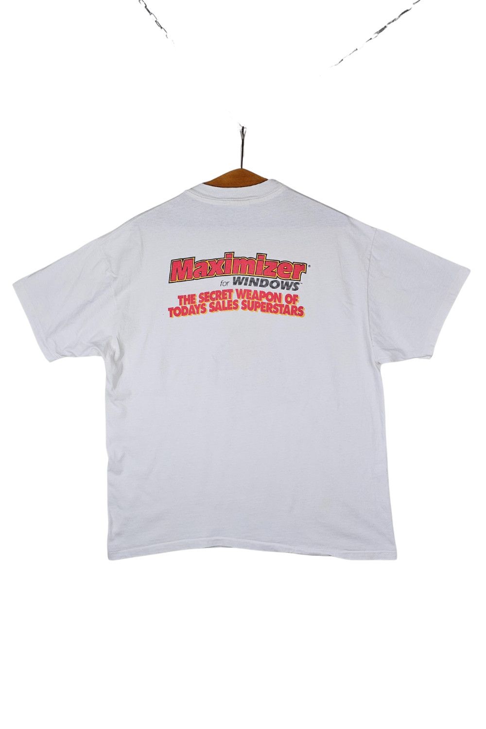 Hanes 1993 Maximizer for Windows Promo Tee - Hanes Beefy-T USA Size US XL / EU 56 / 4 - 2 Thumbnail
