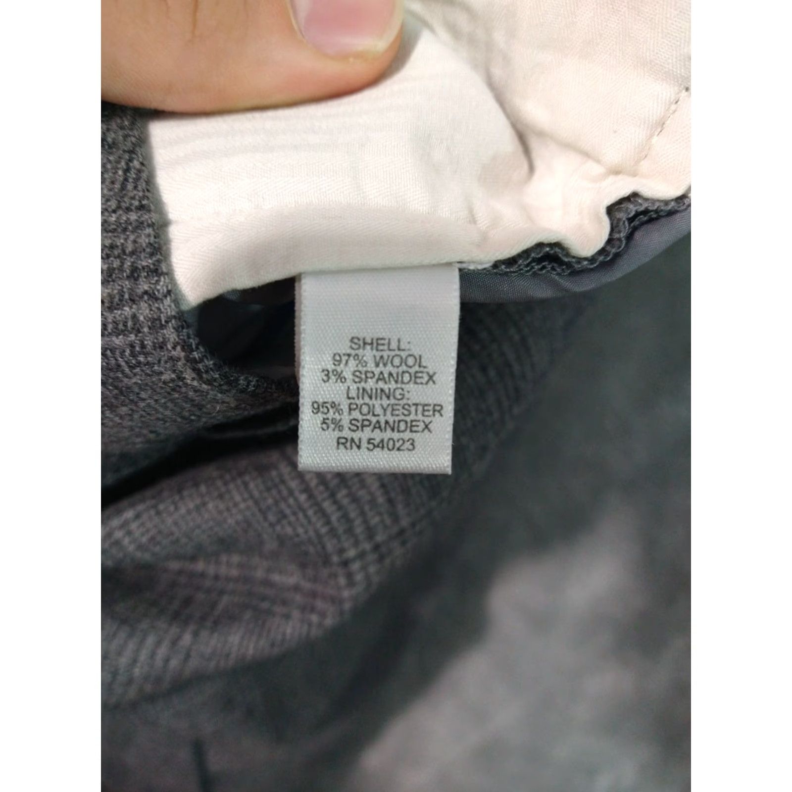 Banana Republic Banana Republic Pants Womens 8 Gray Plaid Boot Cut Jackson Wool Stretch Trousers Size 30" / US 8 / IT 44 - 7 Thumbnail
