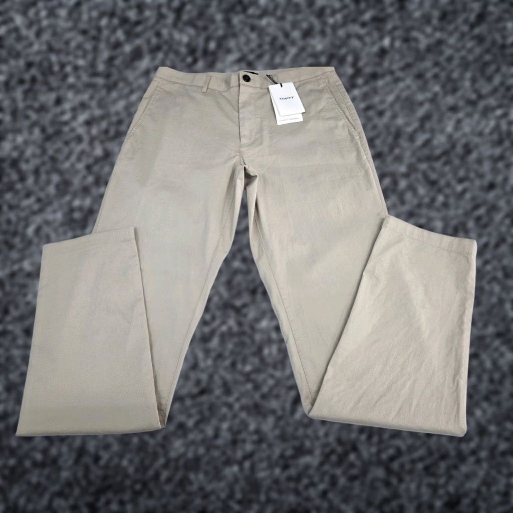 Theory Theory Mens Zaine SW ST Pants Size 31/32 Beige NWT C/SP #8807 Size US 31 - 1 Thumbnail