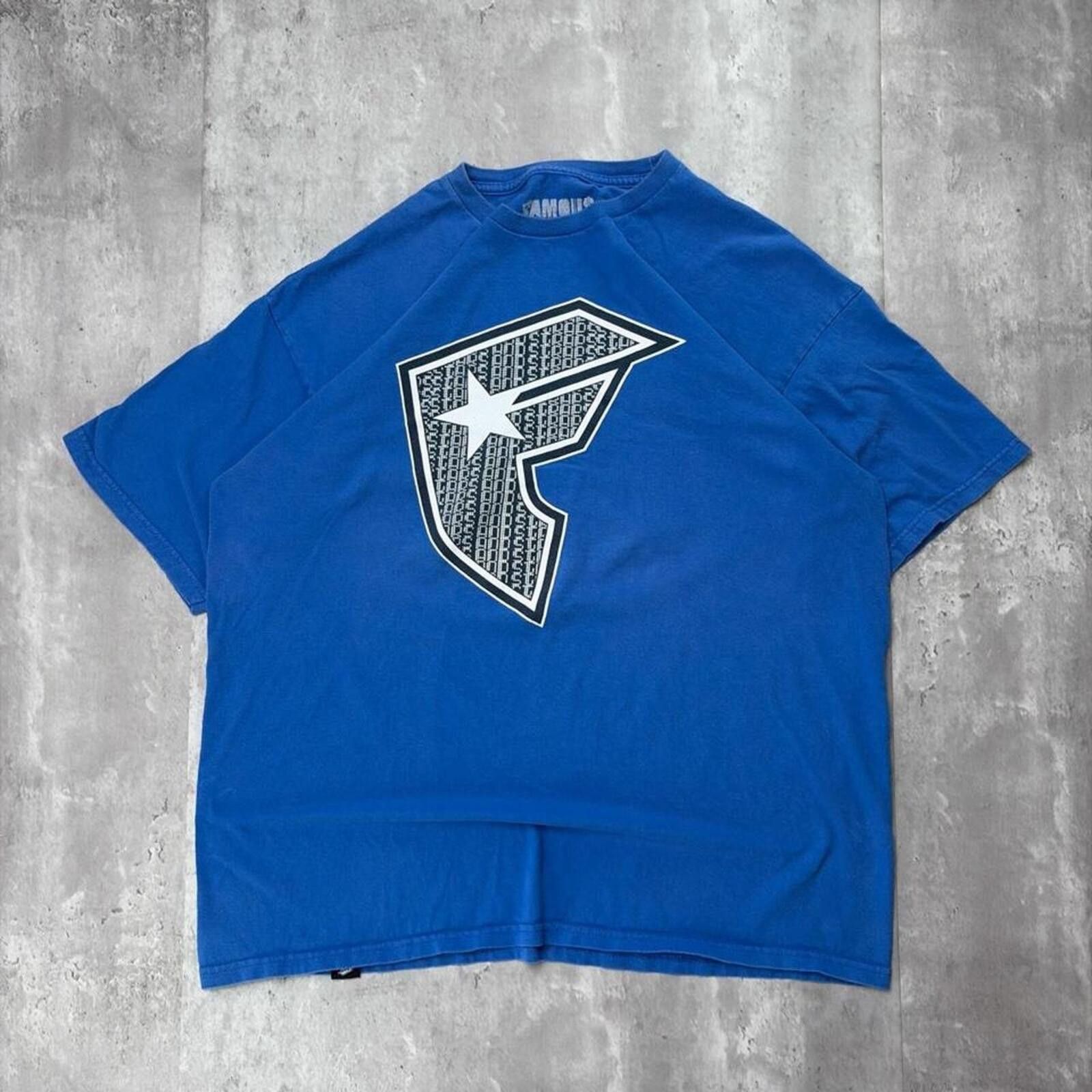Other Y2K Blue Famous Stars & Striped Skater T-Shirt Size US XL / EU 56 / 4 - 1 Thumbnail