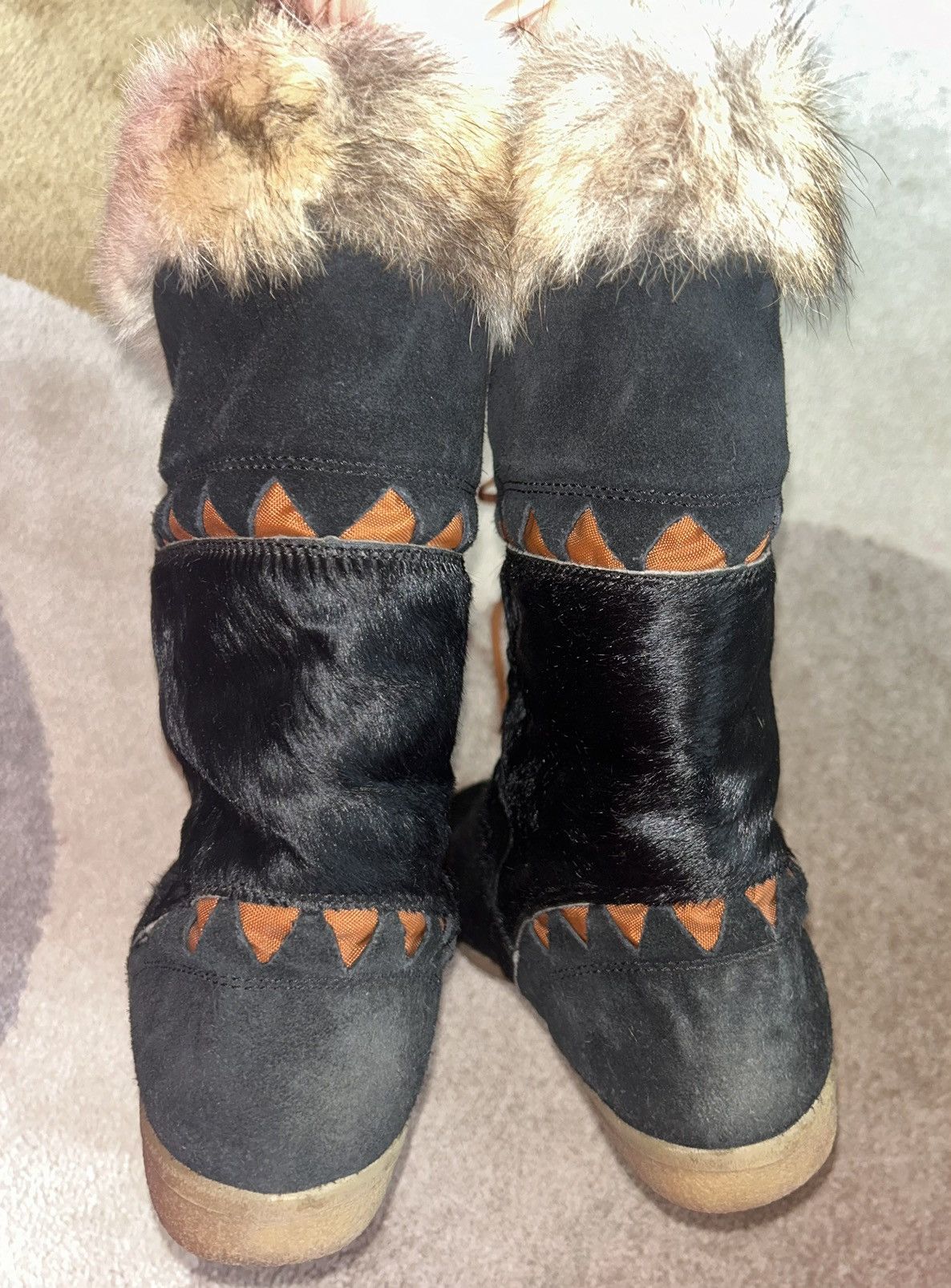 Vintage Fur vintage boots Tecnica Size US 9 / IT 39 - 4 Thumbnail
