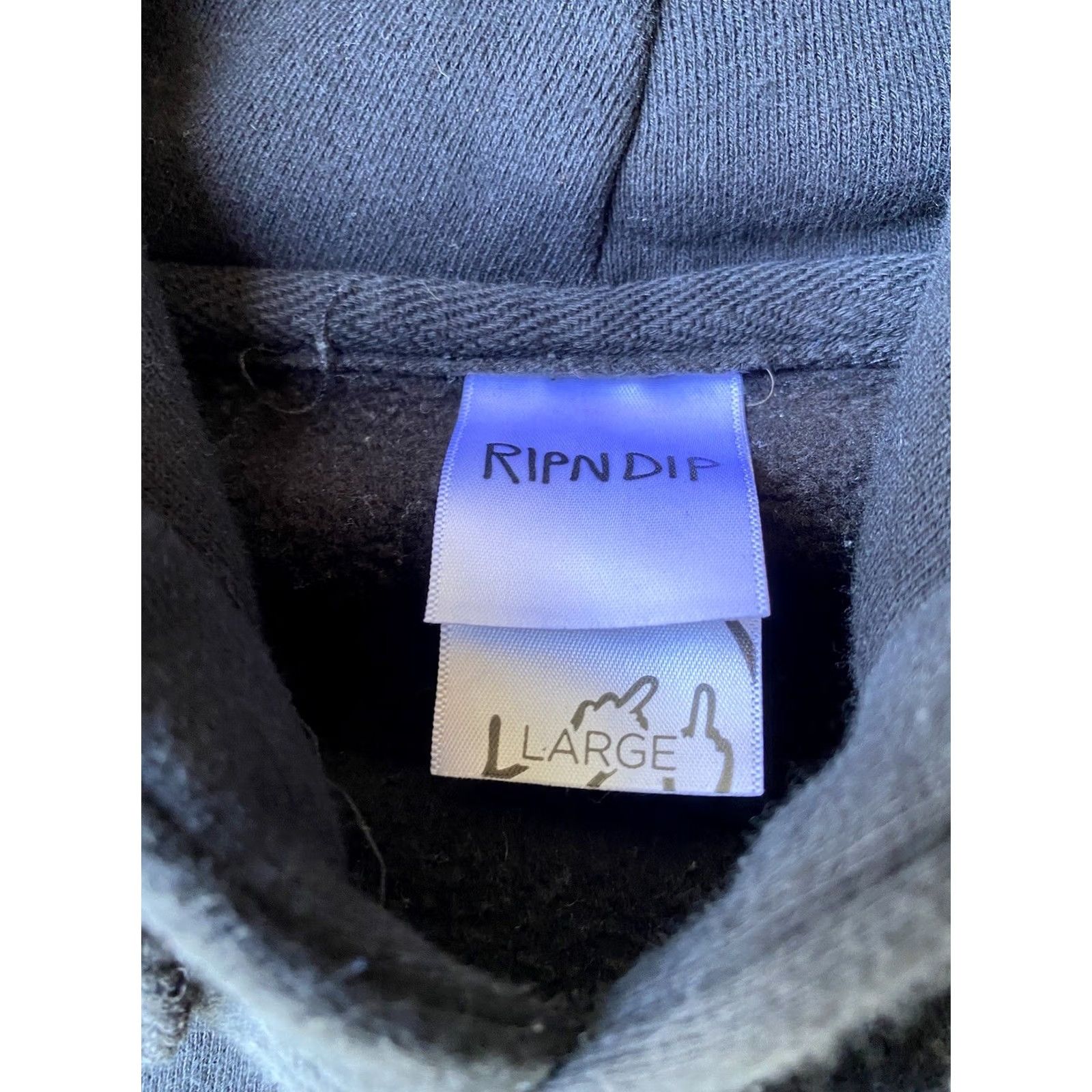 RIPNDIP Rip N Dip Power Nerm Cat Hoodie Sweatshirt L Black Graphic Print Pullover Men Size US L / EU 52-54 / 3 - 3 Thumbnail