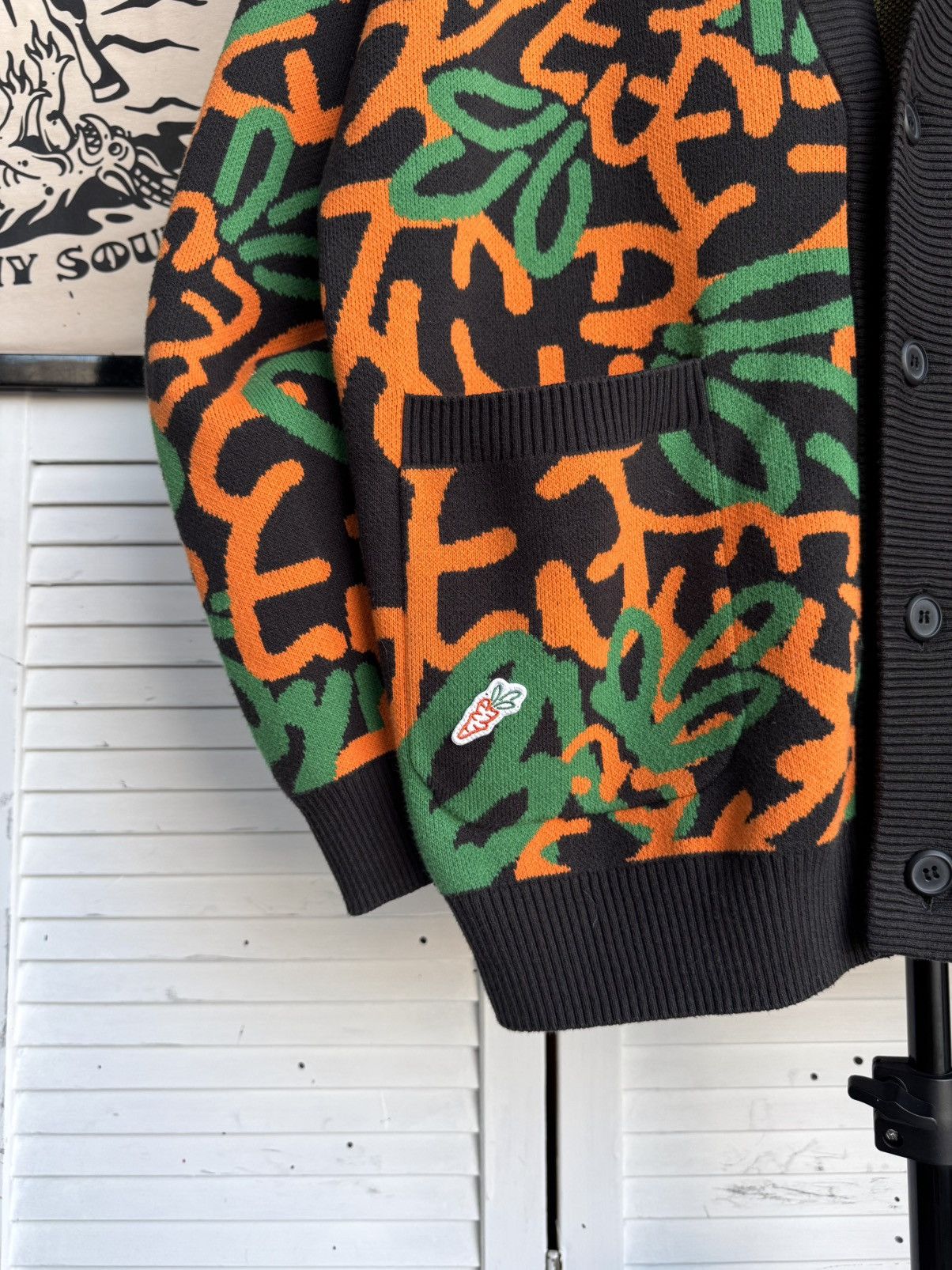 Carrots by Anwar Carrots Puma x Carrots Cardigan Knit Sweater Graphic Orange Pattern Size US M / EU 48-50 / 2 - 6 Thumbnail